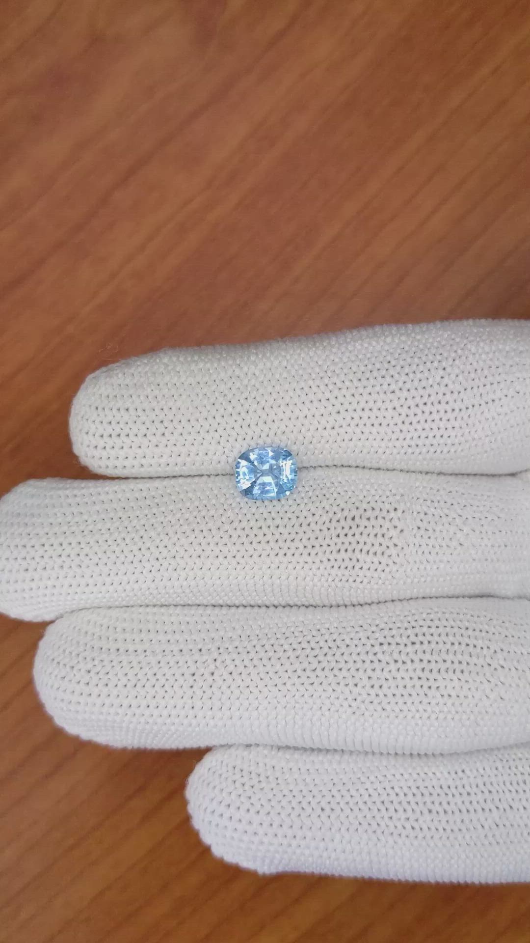 1.47 Ct. Topaz from Ceylon (Sri Lanka) Size Video