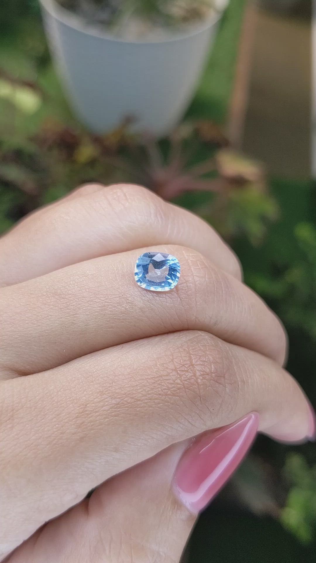 1.47 Ct. Topaz from Ceylon (Sri Lanka) Size Video