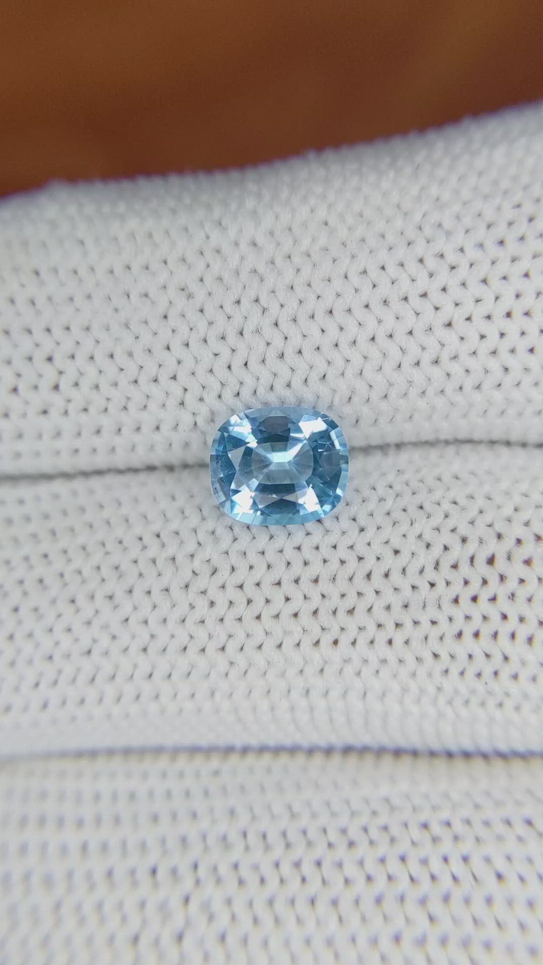 1.47 Ct. Topaz from Ceylon (Sri Lanka) Size Video
