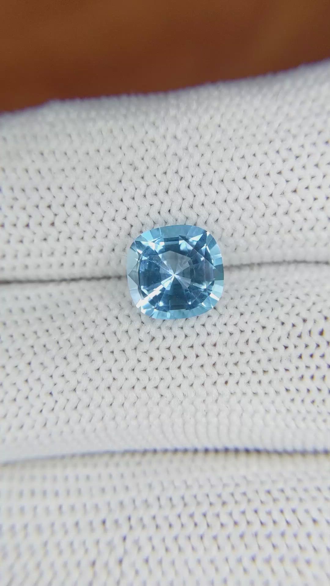 2.45 Ct. Topaz from Ceylon (Sri Lanka) Size Video