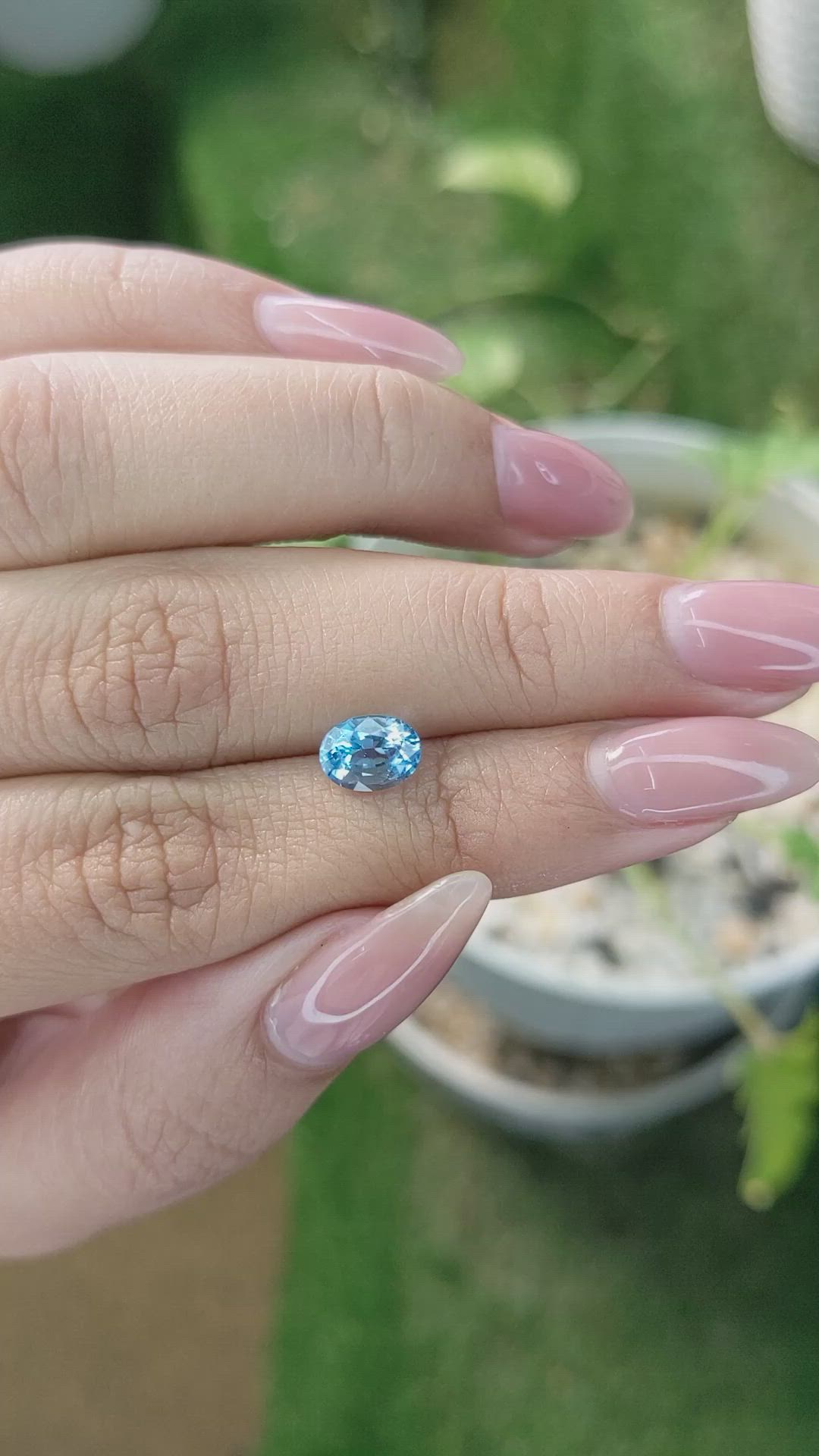 1.42 Ct. Topaz from Ceylon (Sri Lanka) Size Video