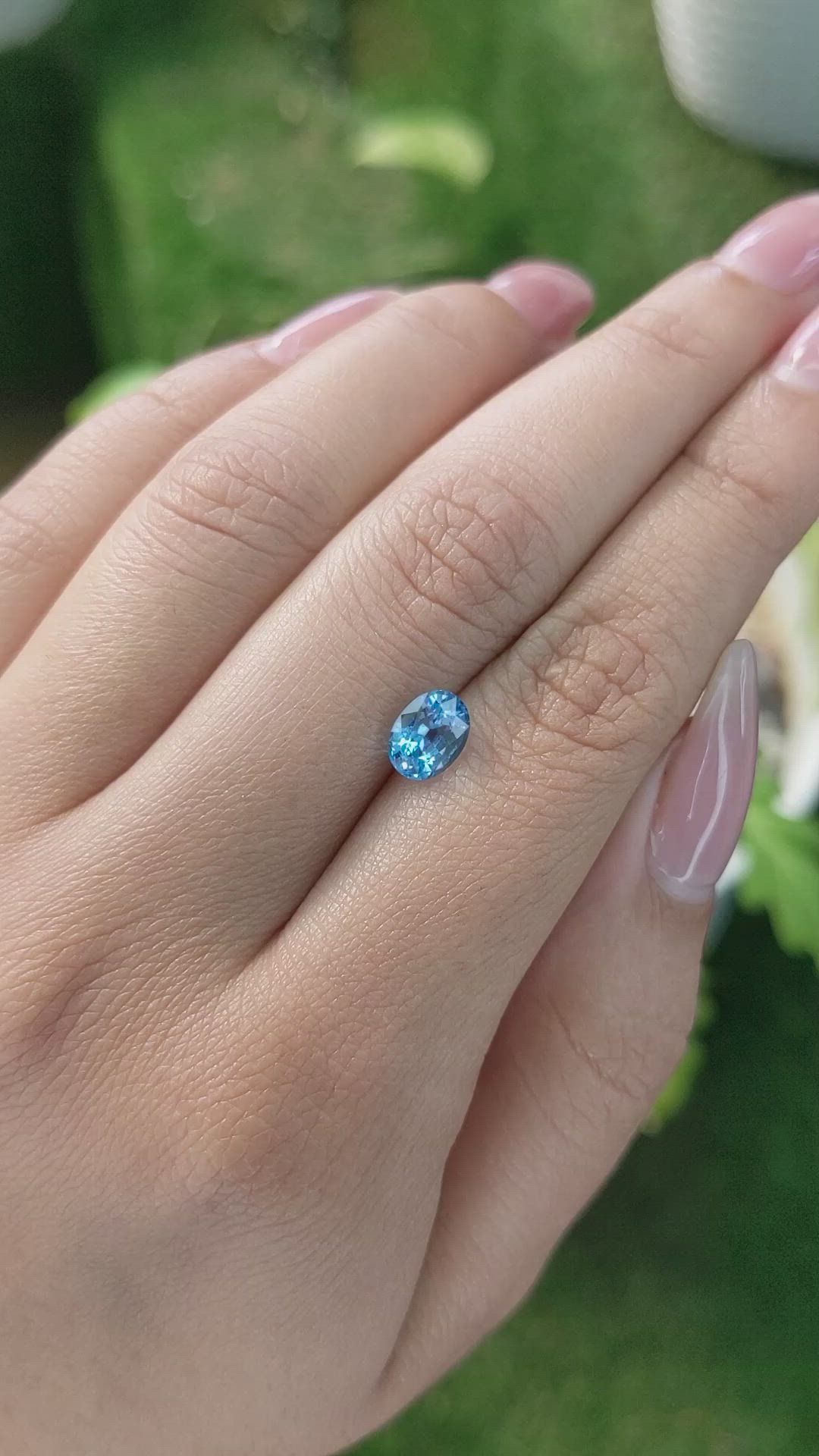 1.42 Ct. Topaz from Ceylon (Sri Lanka) Size Video