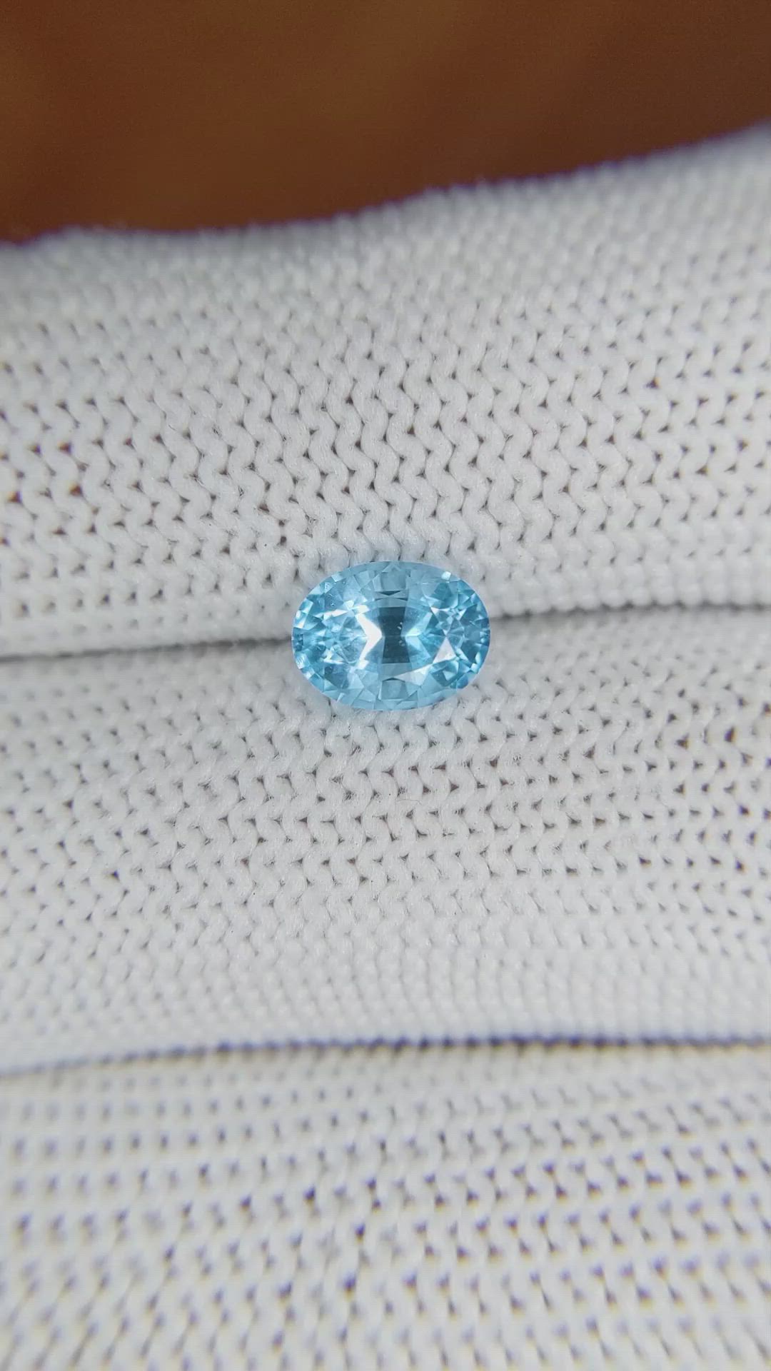 1.42 Ct. Topaz from Ceylon (Sri Lanka) Size Video