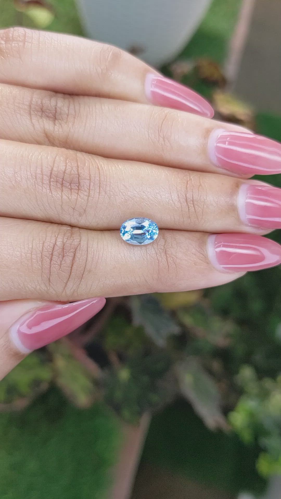 1.63 Ct. Topaz from Ceylon (Sri Lanka) Size Video