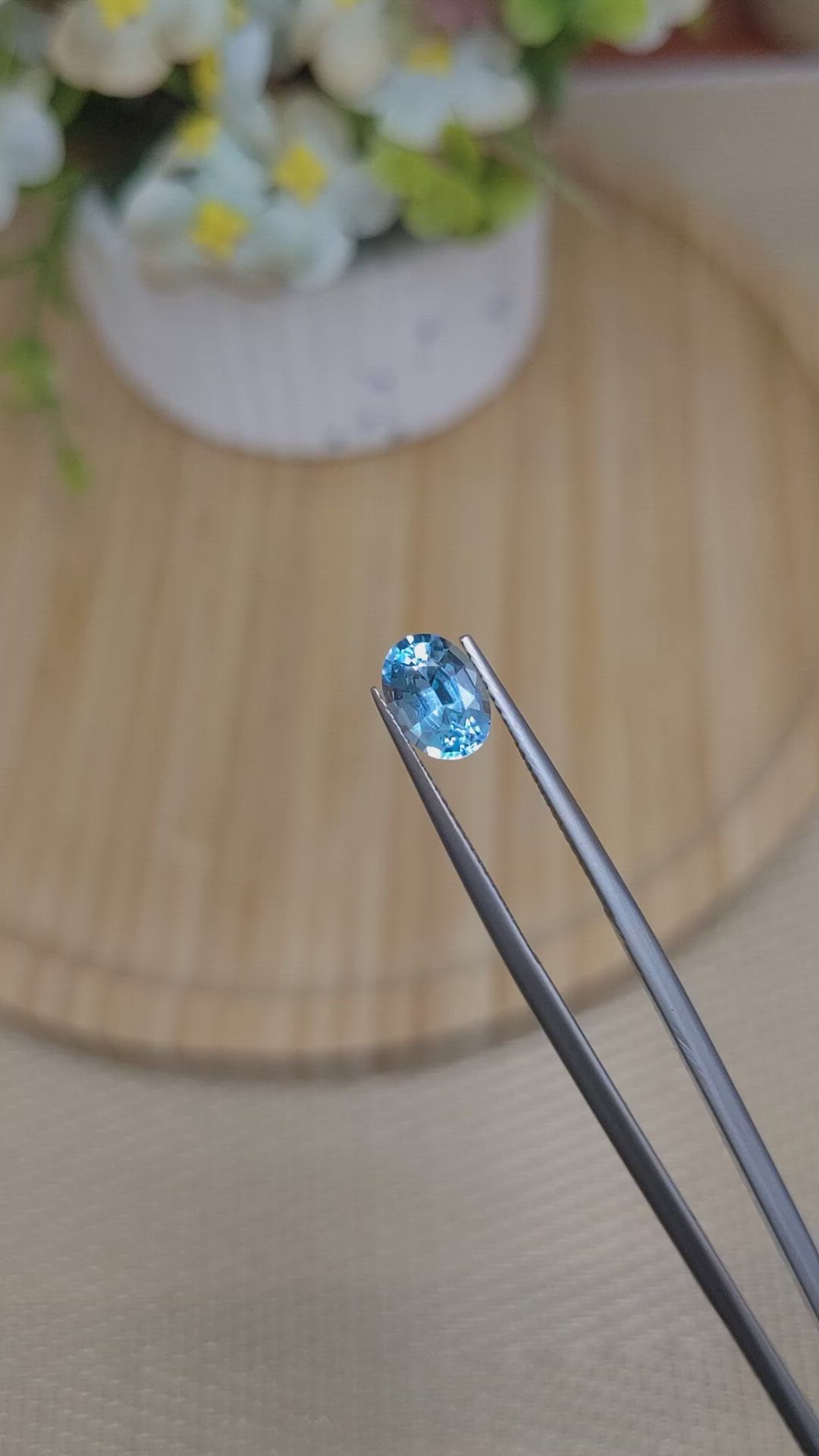 1.63 Ct. Topaz from Ceylon (Sri Lanka) Size Video