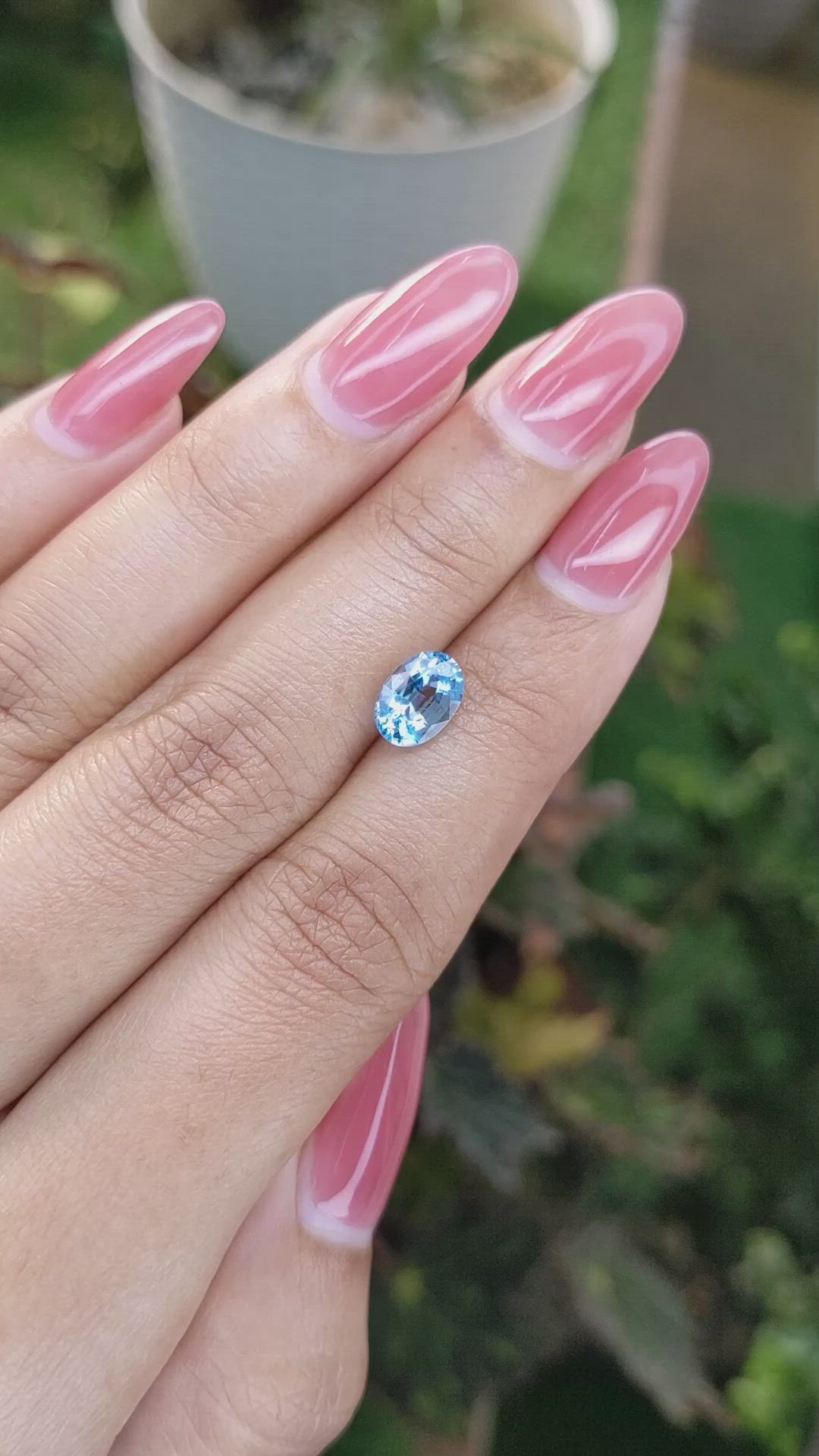 1.63 Ct. Topaz from Ceylon (Sri Lanka) Size Video