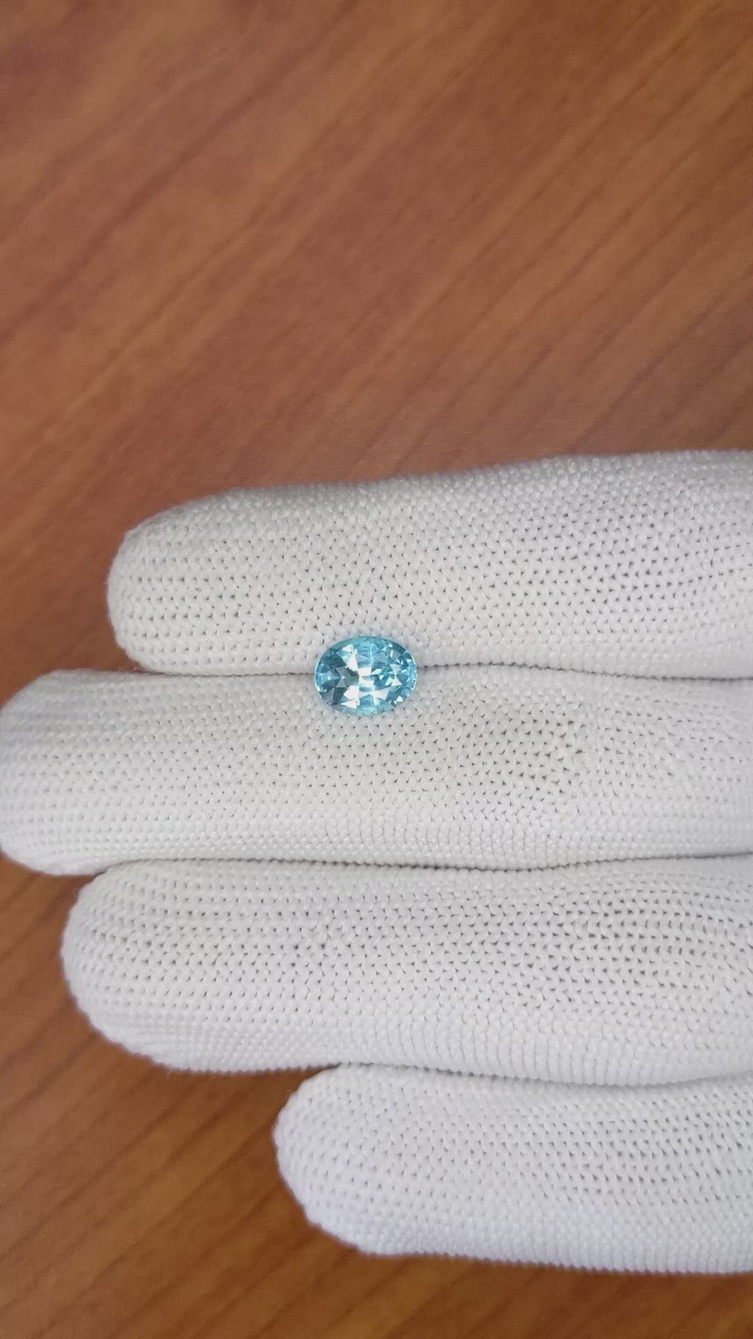 1.69 Ct. Topaz from Ceylon (Sri Lanka) Size Video