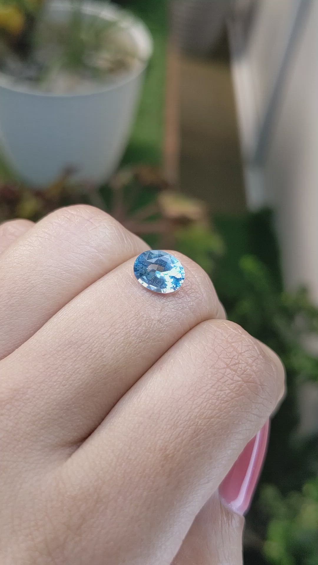 1.69 Ct. Topaz from Ceylon (Sri Lanka) Size Video