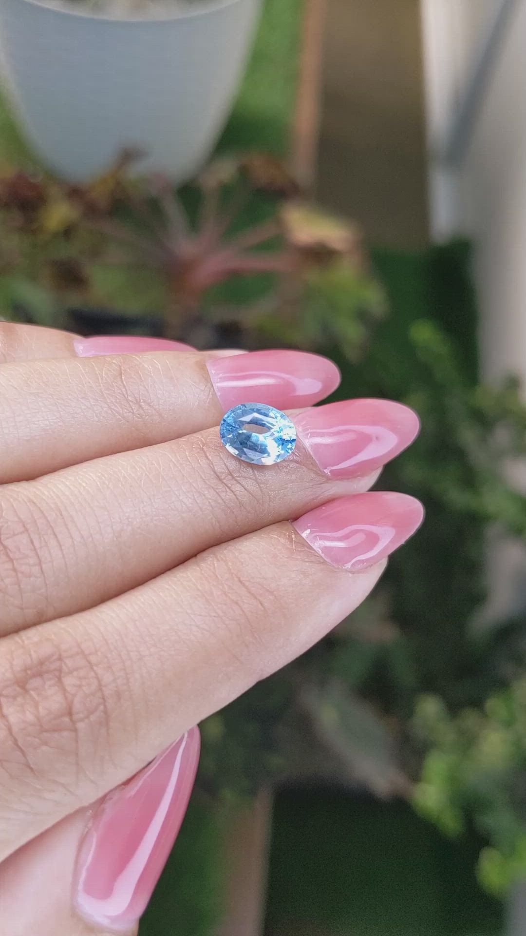 1.69 Ct. Topaz from Ceylon (Sri Lanka) Size Video