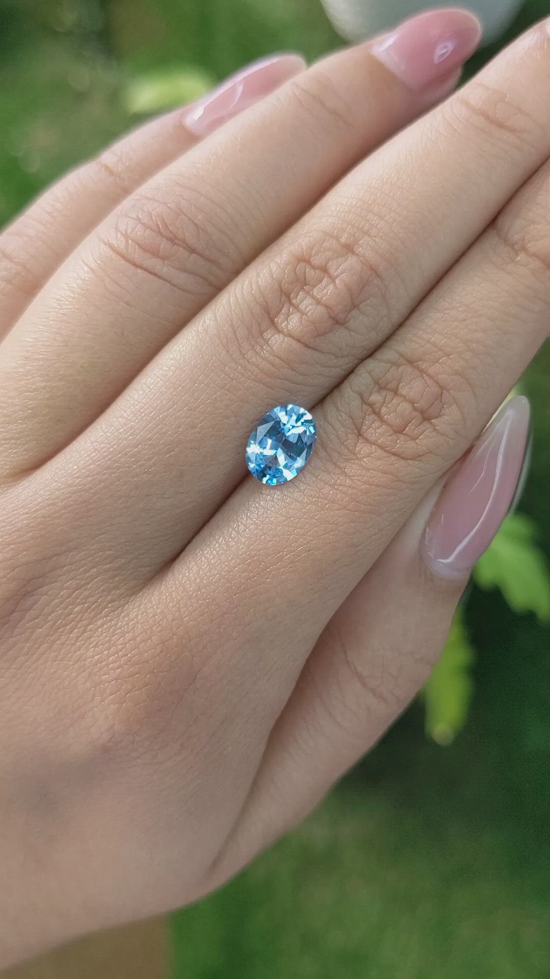 1.71 Ct. Topaz from Ceylon (Sri Lanka) Size Video