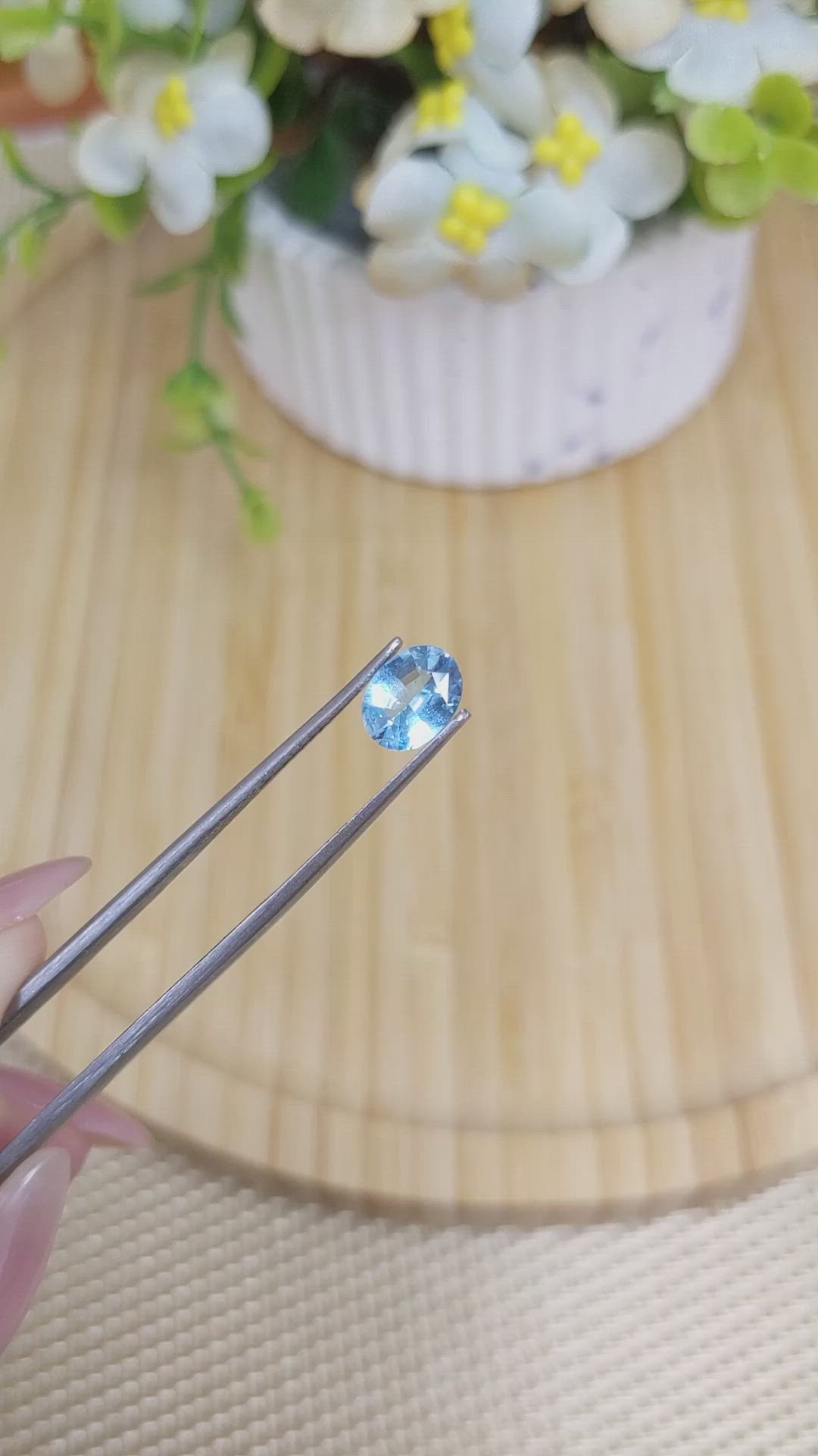 1.14 Ct. Topaz from Ceylon (Sri Lanka) Size Video