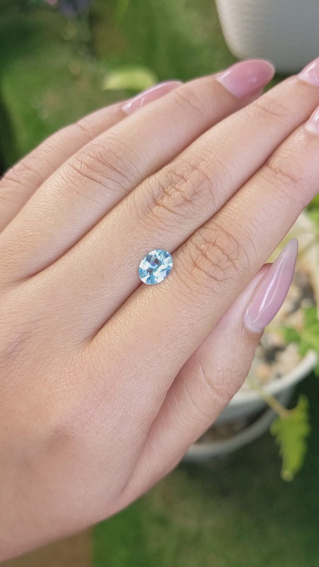 1.14 Ct. Topaz from Ceylon (Sri Lanka) Size Video