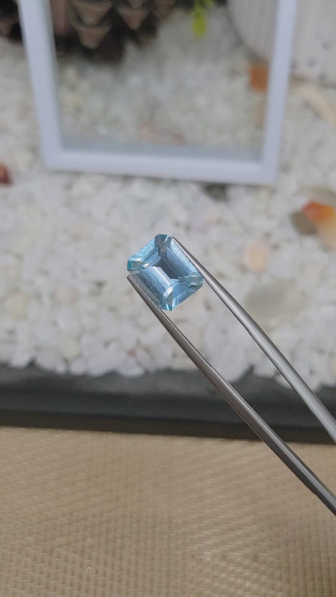 4.12 Ct. Topaz from Ceylon (Sri Lanka) Size Video