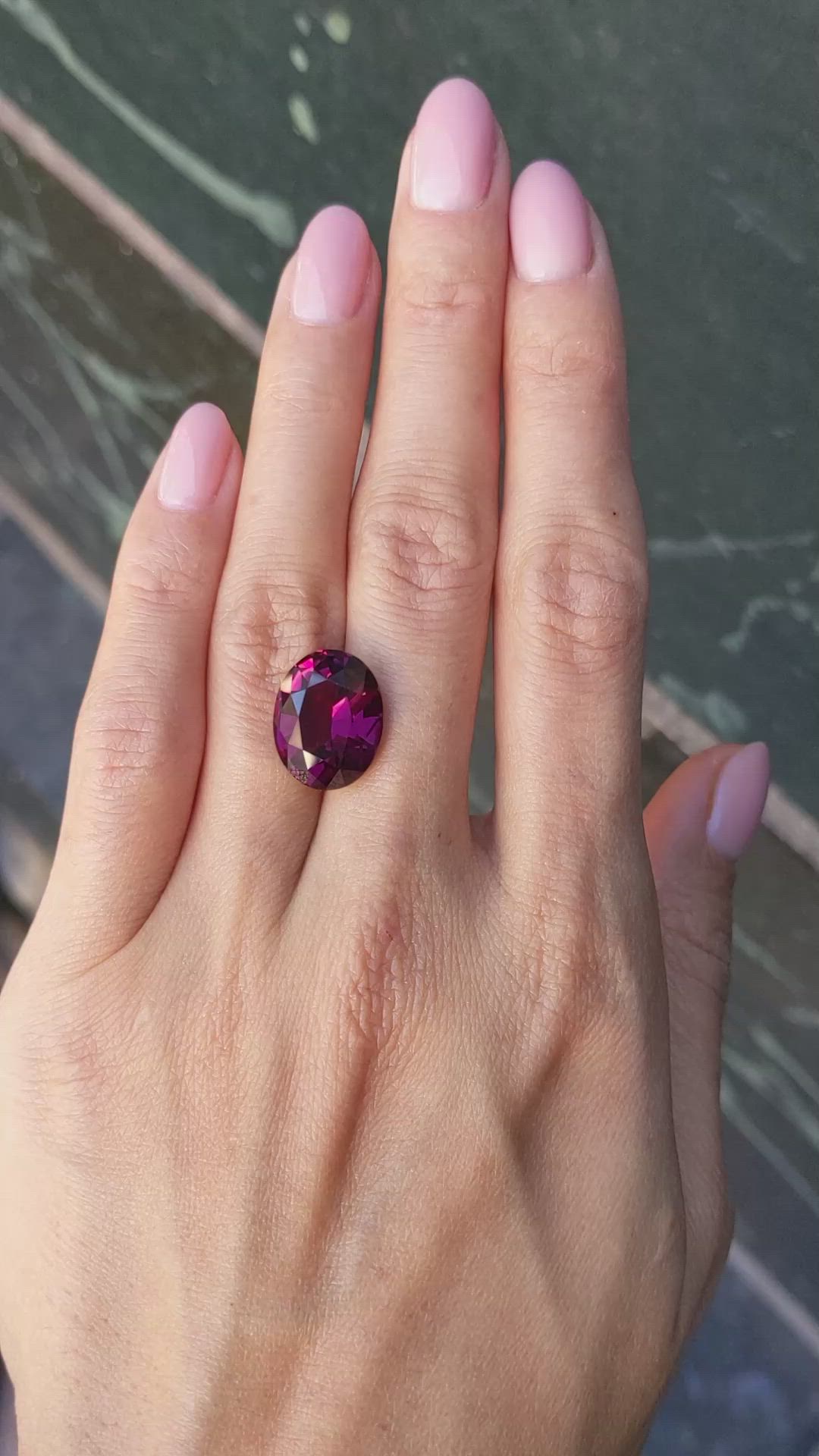 11.83 Ct. Garnet from Ceylon (Sri Lanka) Size Video