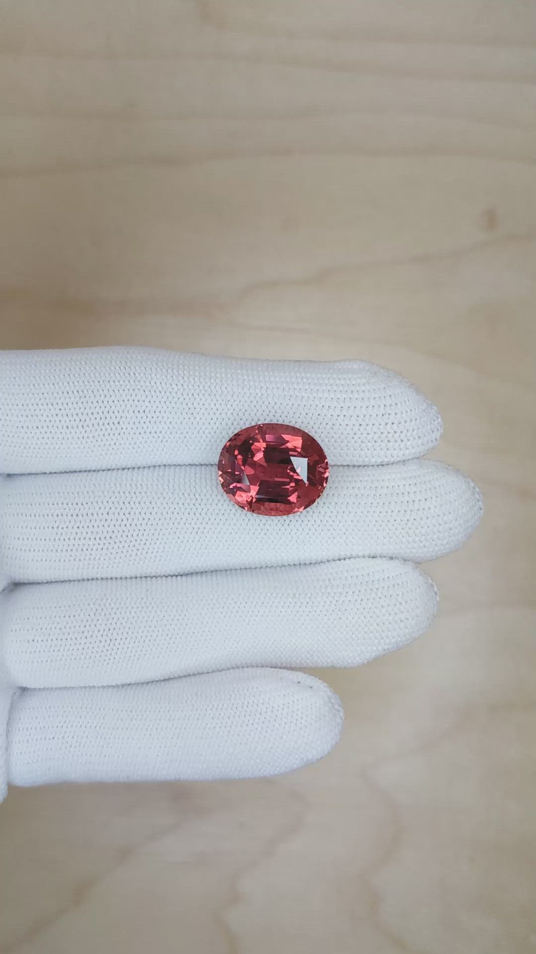 13.12 Ct. Tourmaline from Ceylon (Sri Lanka) Size Video