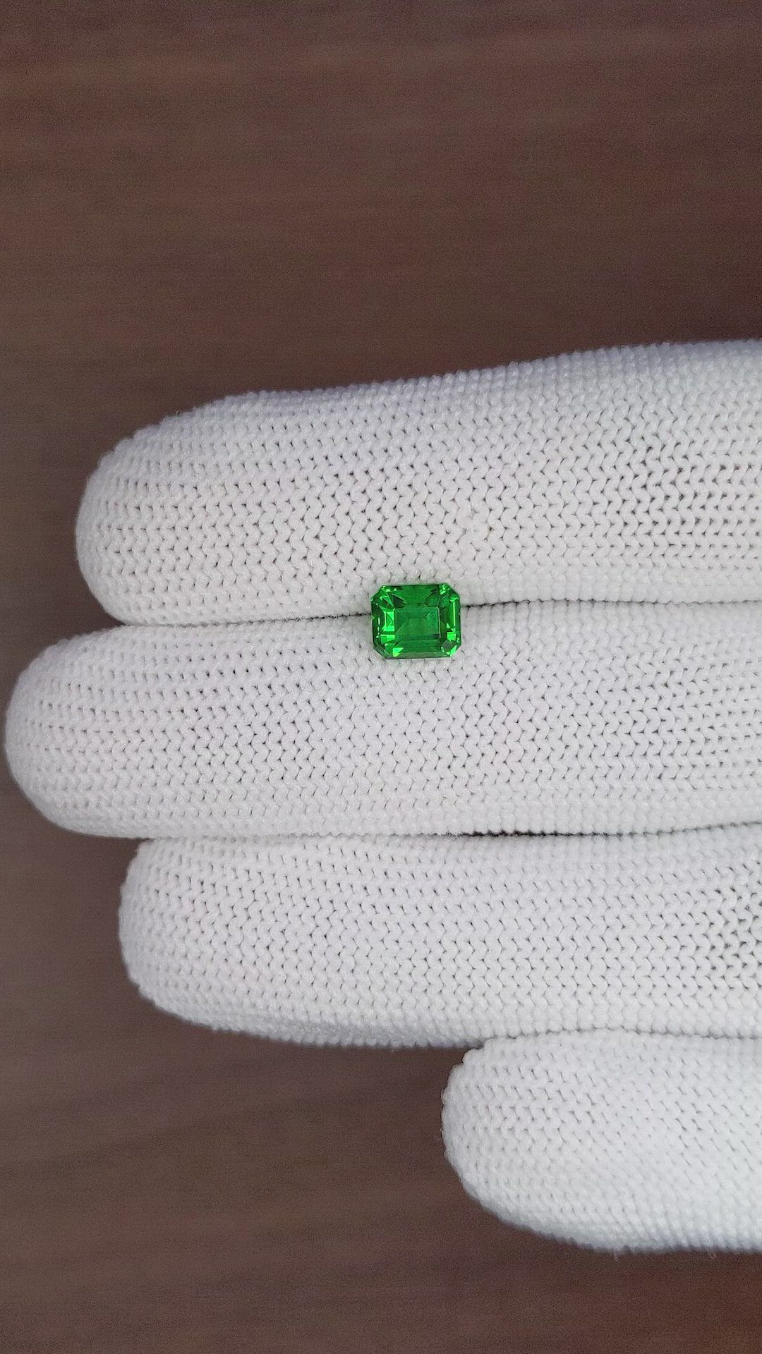 1.62 Ct. Tsavorite Garnet from Tanzania Size Video