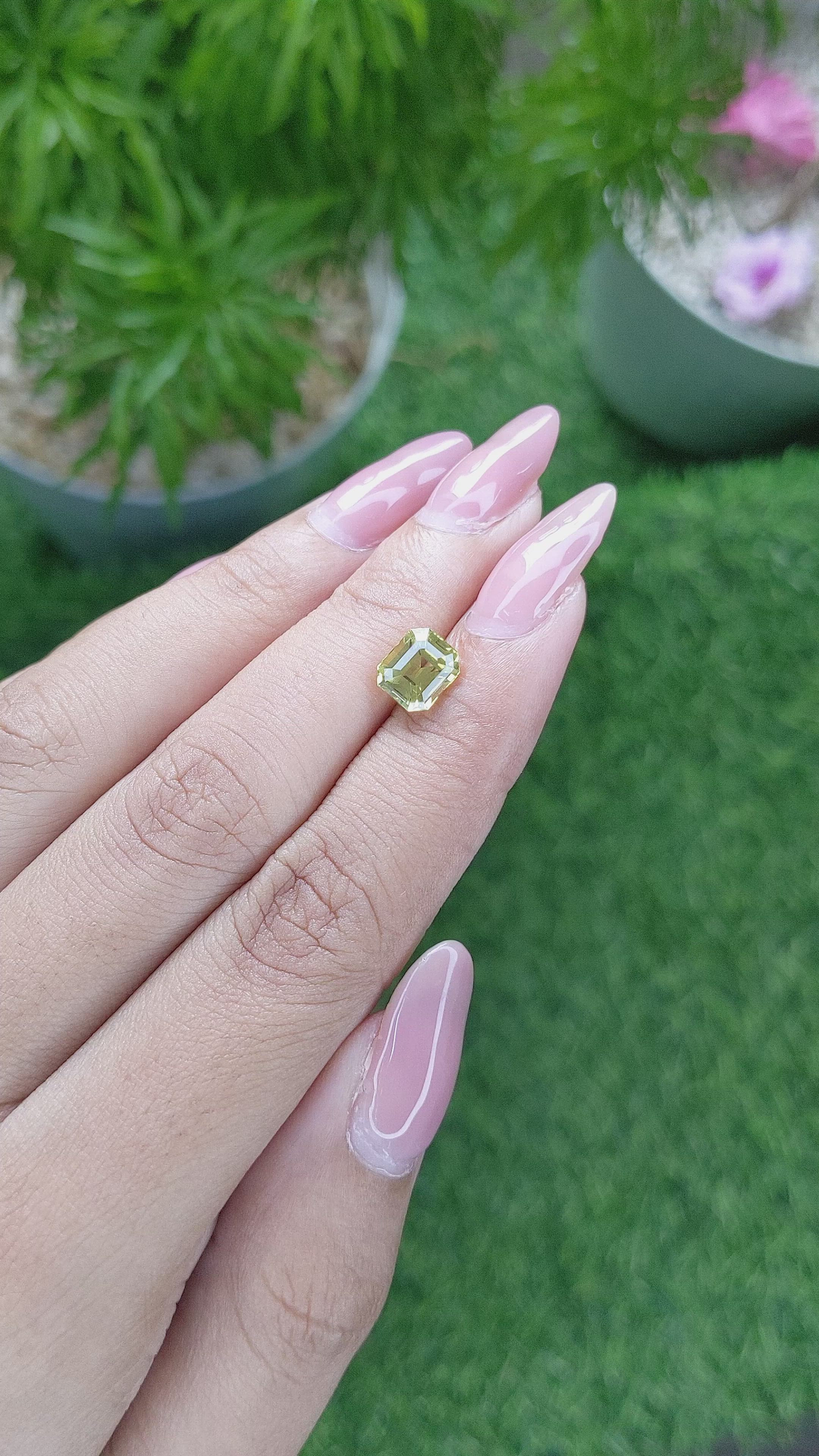 2.06 Ct. Chrysoberyl from Tanzania Size Video