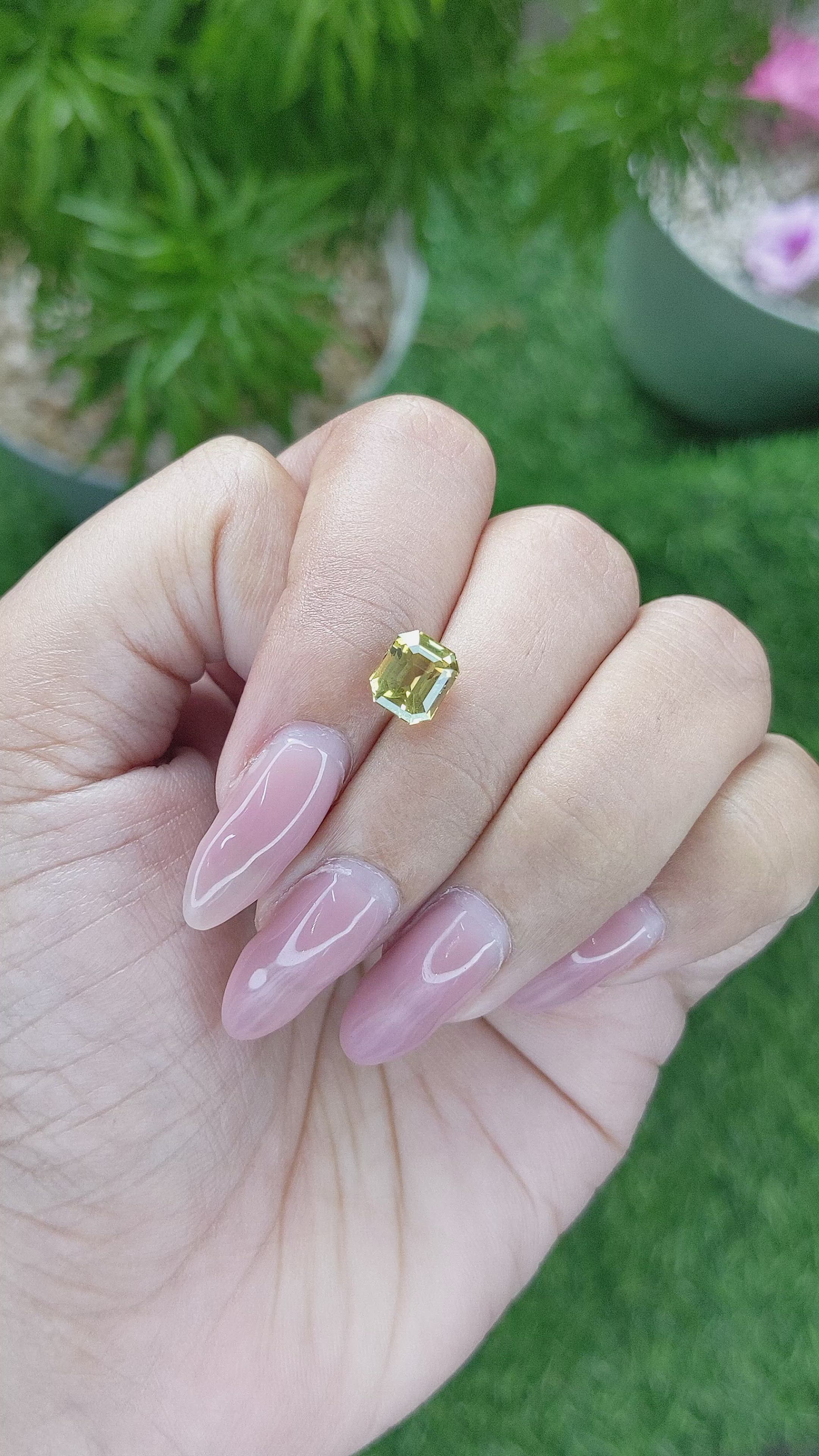 2.06 Ct. Chrysoberyl from Tanzania Size Video