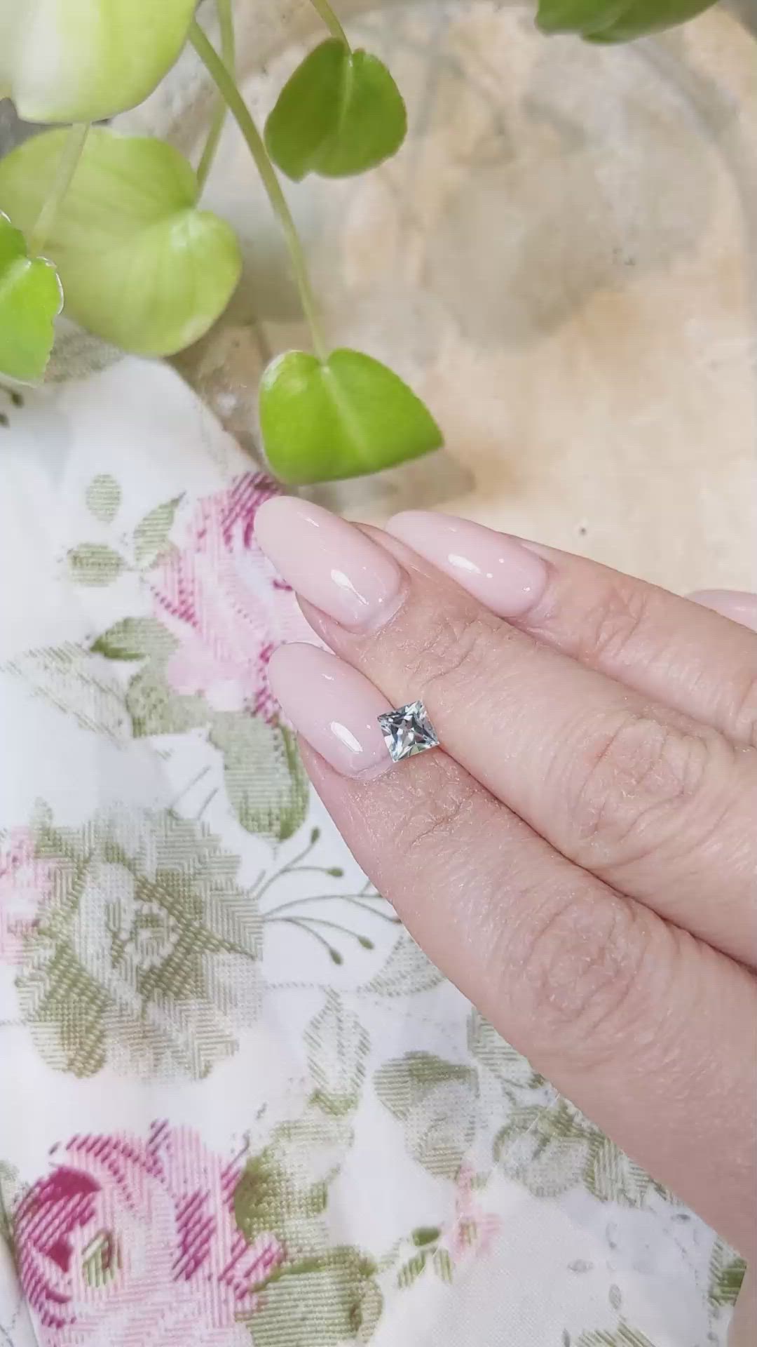 0.62 Ct. Aquamarine from Brazil Size Video