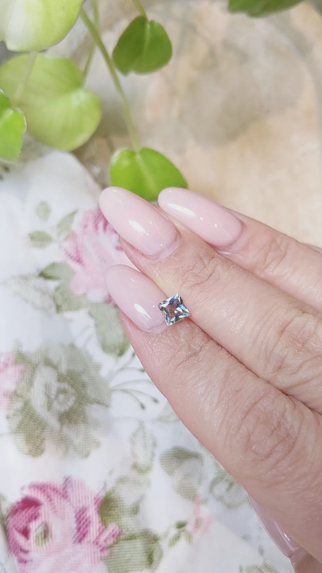 0.53 Ct. Aquamarine from Brazil Size Video