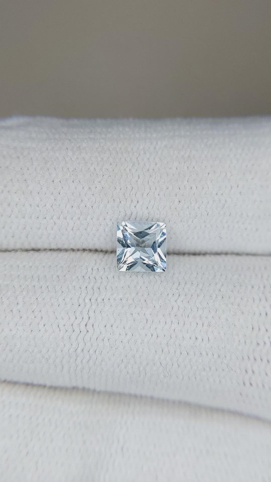 0.67 Ct. Aquamarine from Brazil Size Video