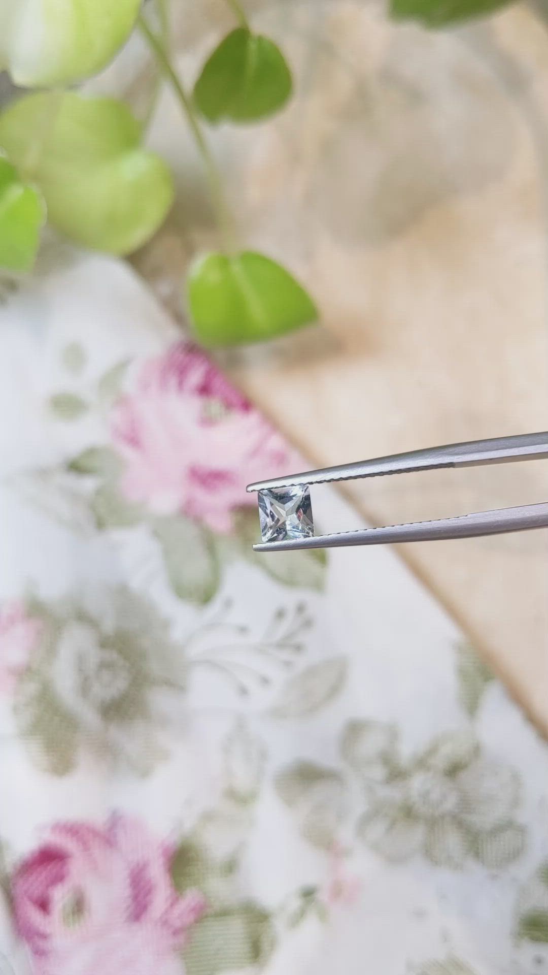 0.67 Ct. Aquamarine from Brazil Size Video