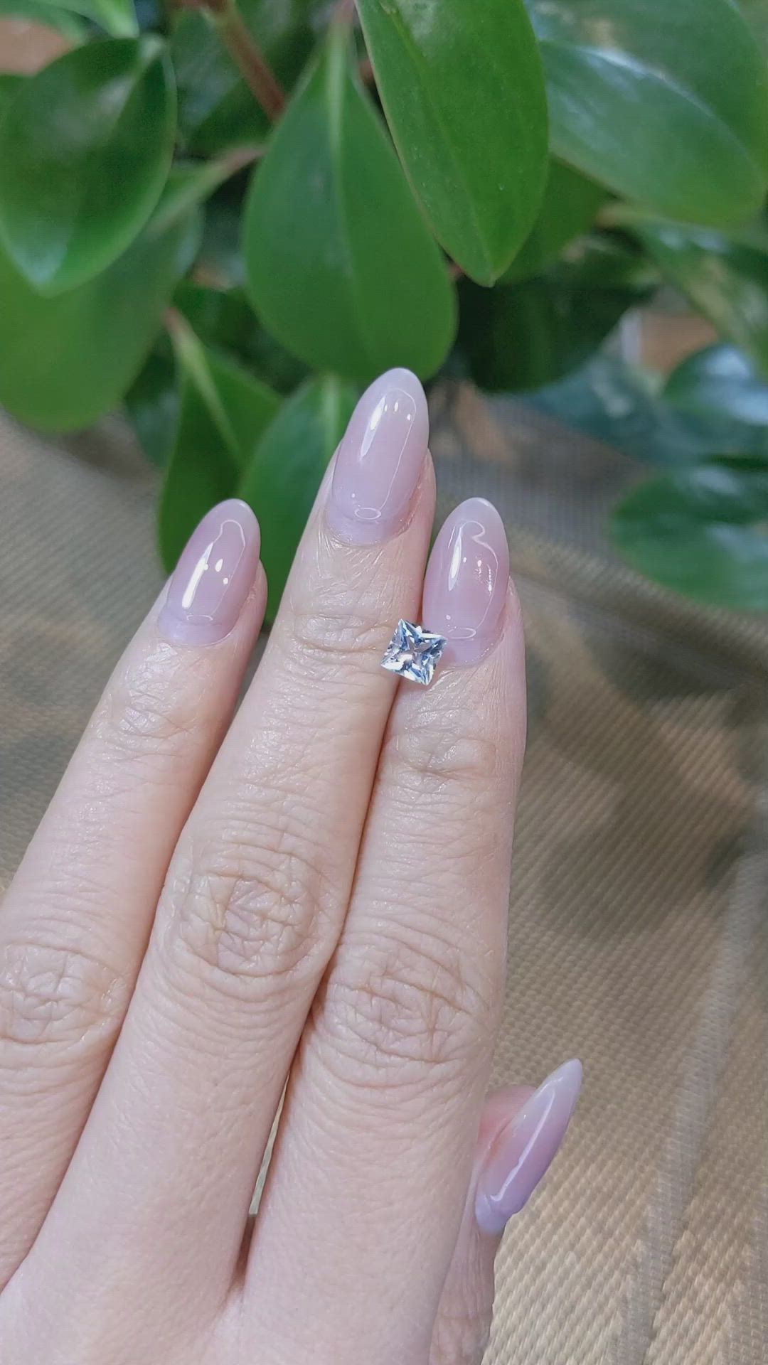 0.61 Ct. Aquamarine from Brazil Size Video