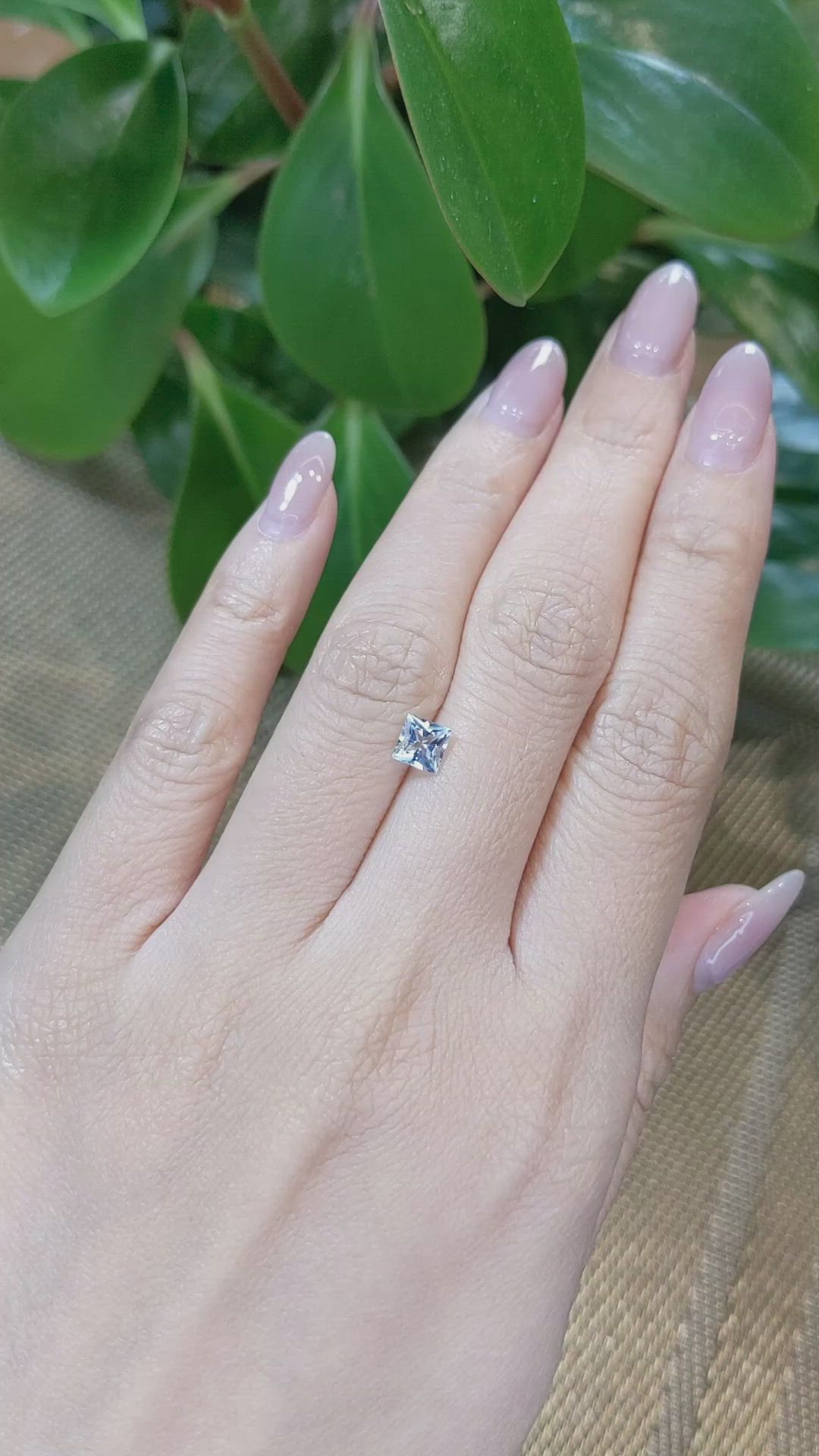 0.61 Ct. Aquamarine from Brazil Size Video