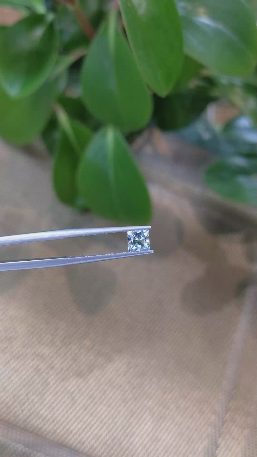 0.54 Ct. Aquamarine from Brazil Size Video