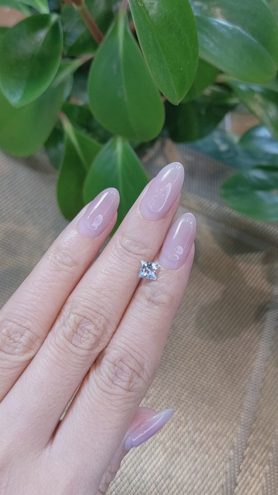 0.54 Ct. Aquamarine from Brazil Size Video