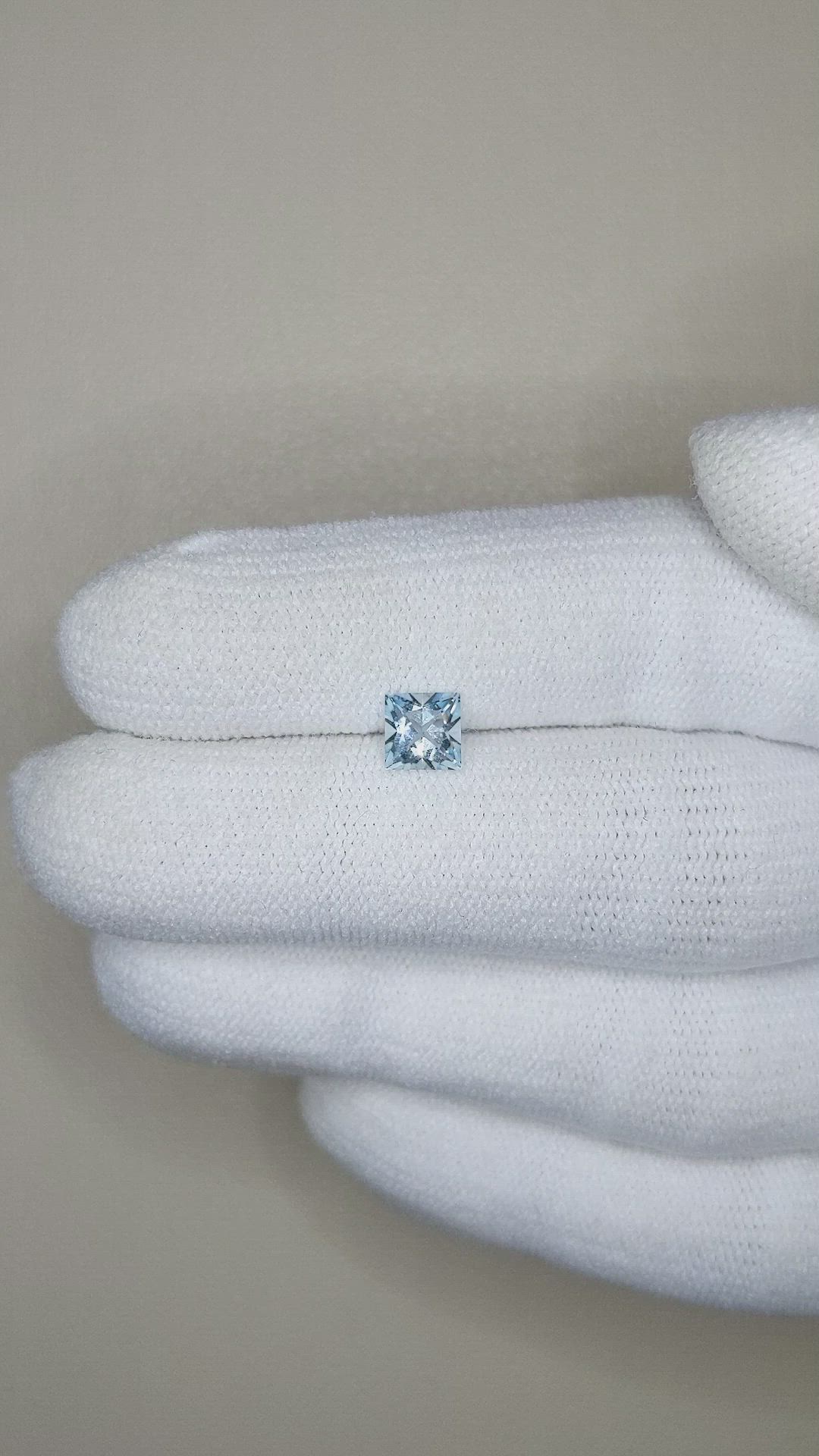 0.54 Ct. Aquamarine from Brazil Size Video