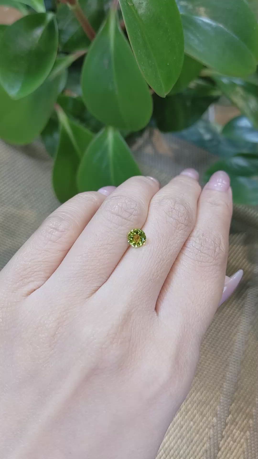 0.93 Ct. Peridot from Pakistan Size Video