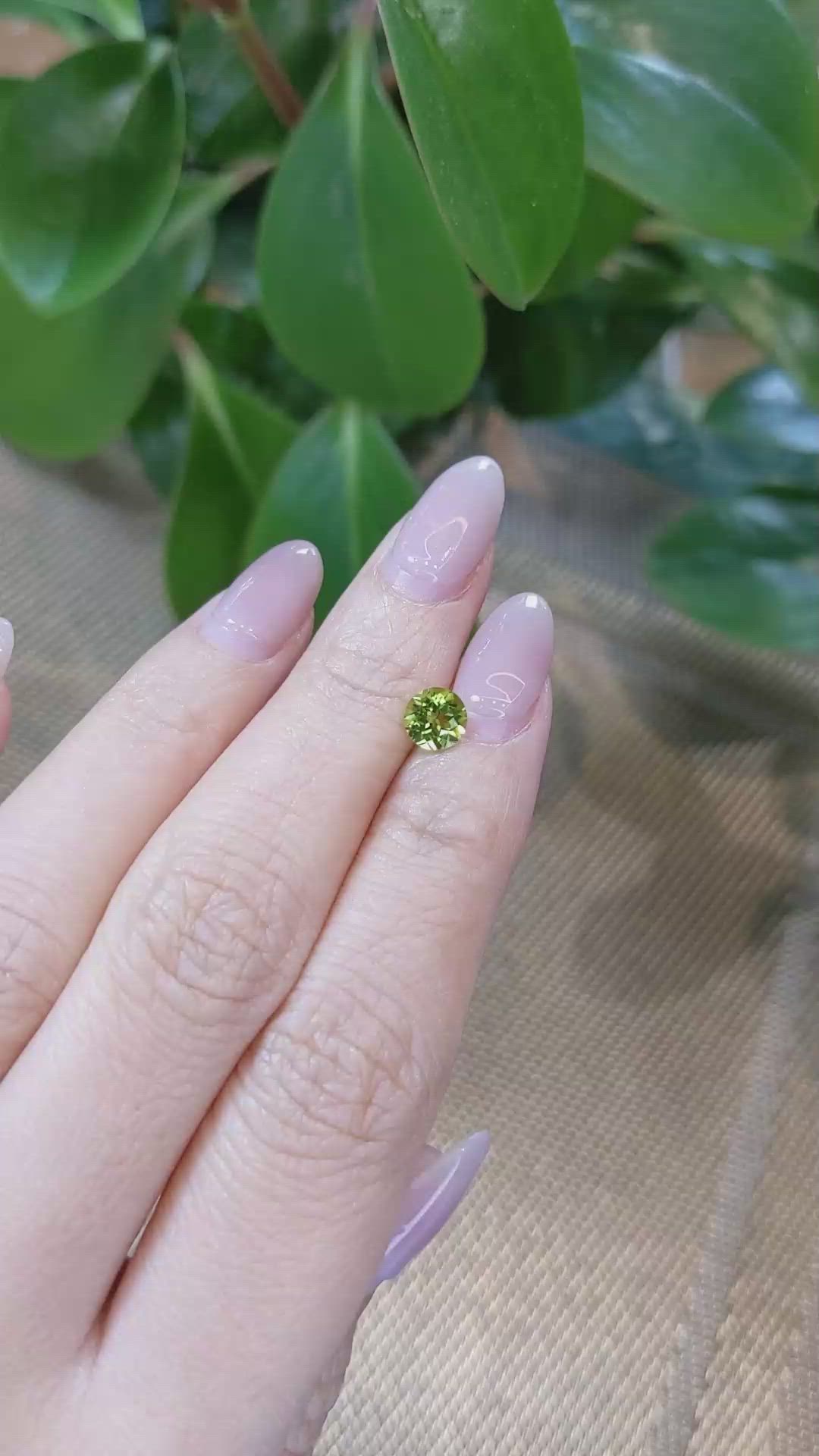 0.83 Ct. Peridot from Pakistan Size Video