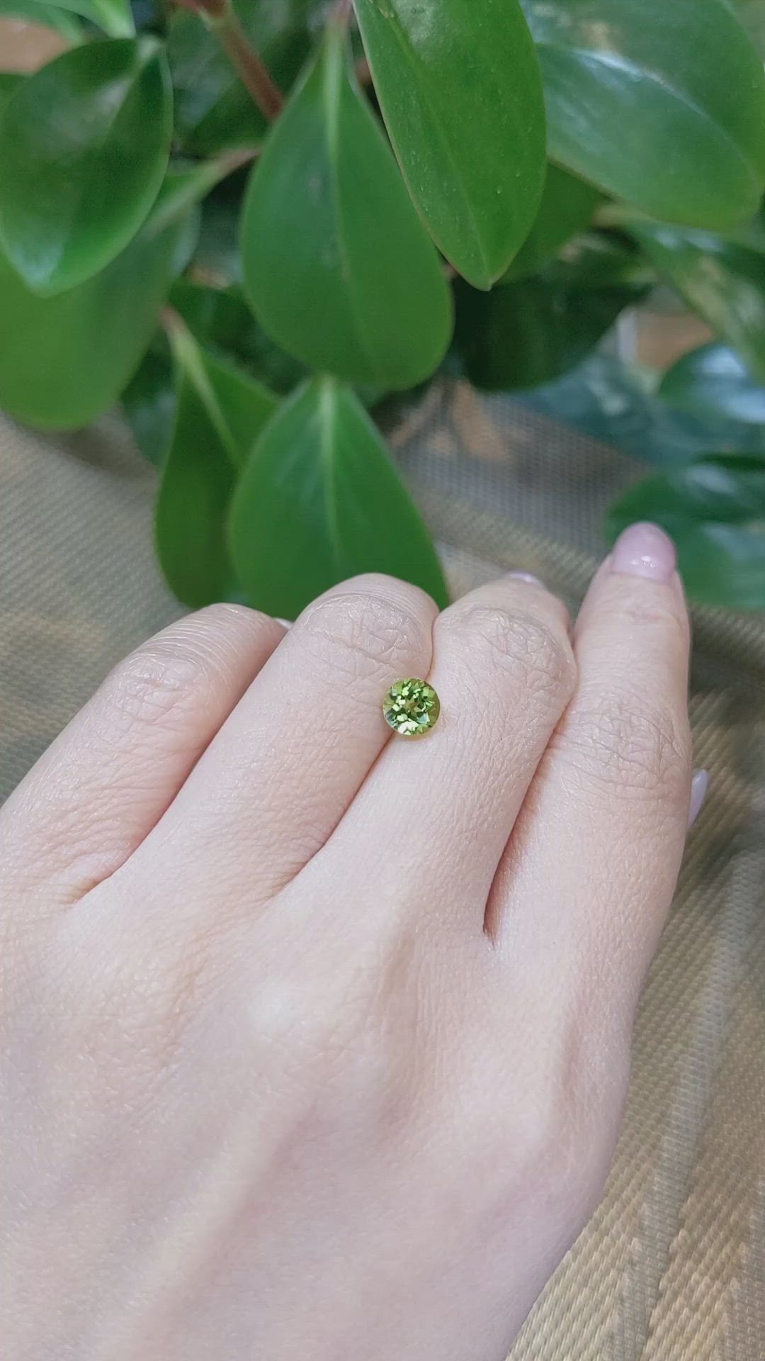 0.97 Ct. Peridot from Pakistan Size Video