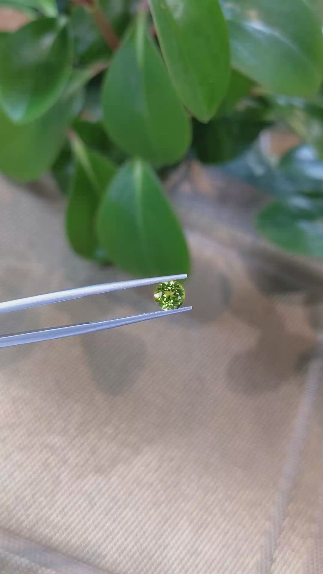 0.86 Ct. Peridot from Pakistan Size Video