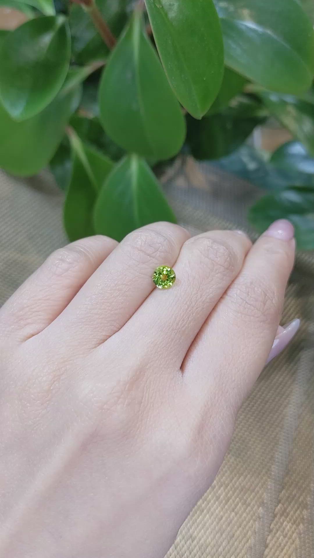 0.86 Ct. Peridot from Pakistan Size Video