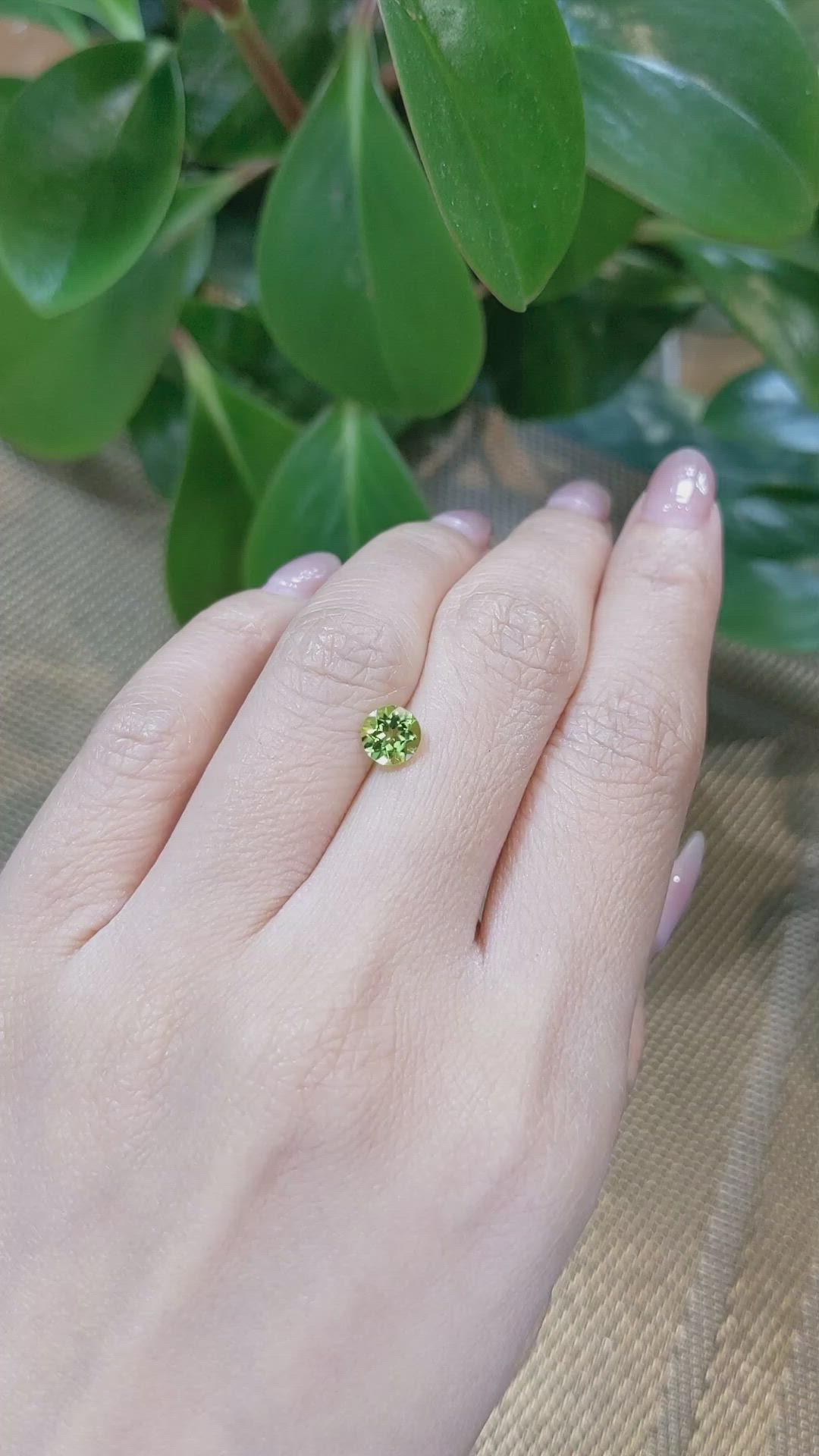 0.97 Ct. Peridot from Pakistan Size Video