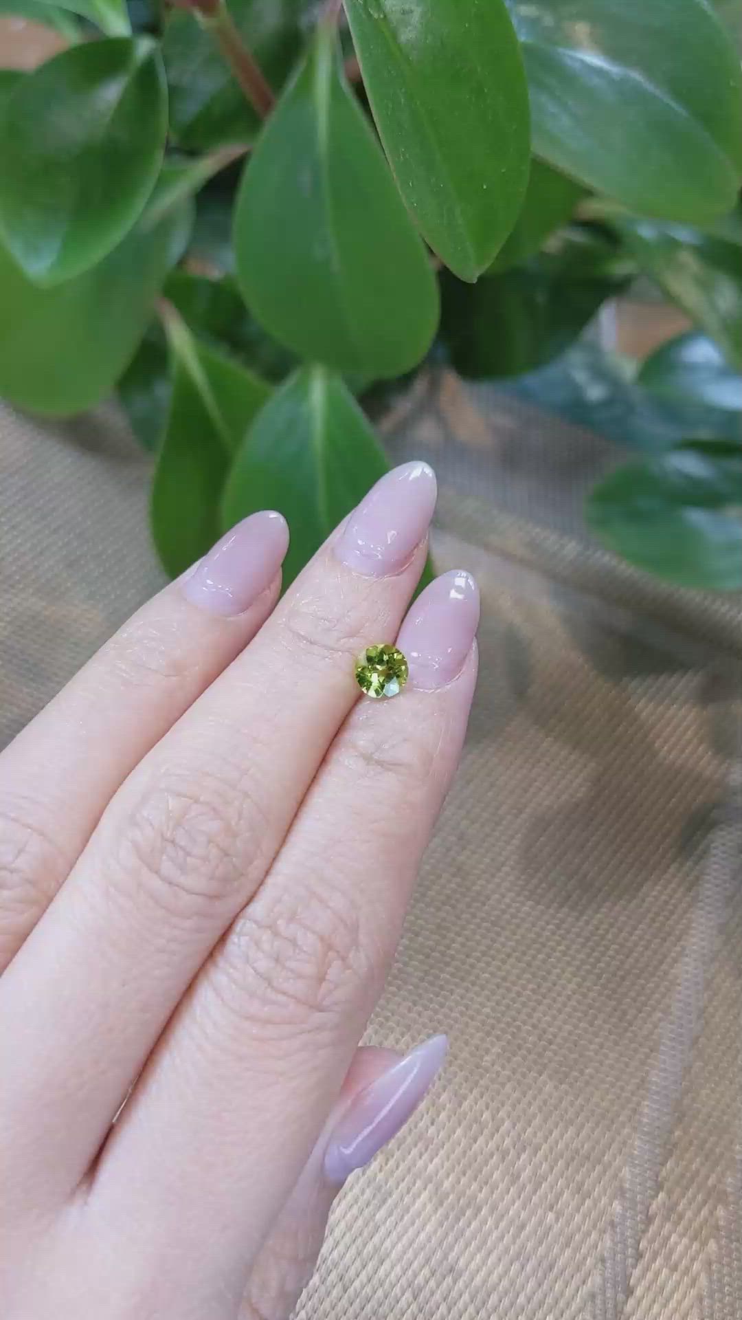 0.97 Ct. Peridot from Pakistan Size Video