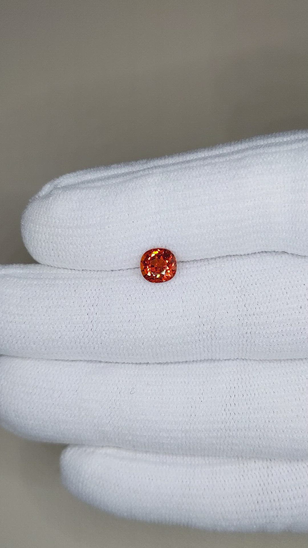 1.23 Ct. Spessartite Garnet from Afghanistan Size Video