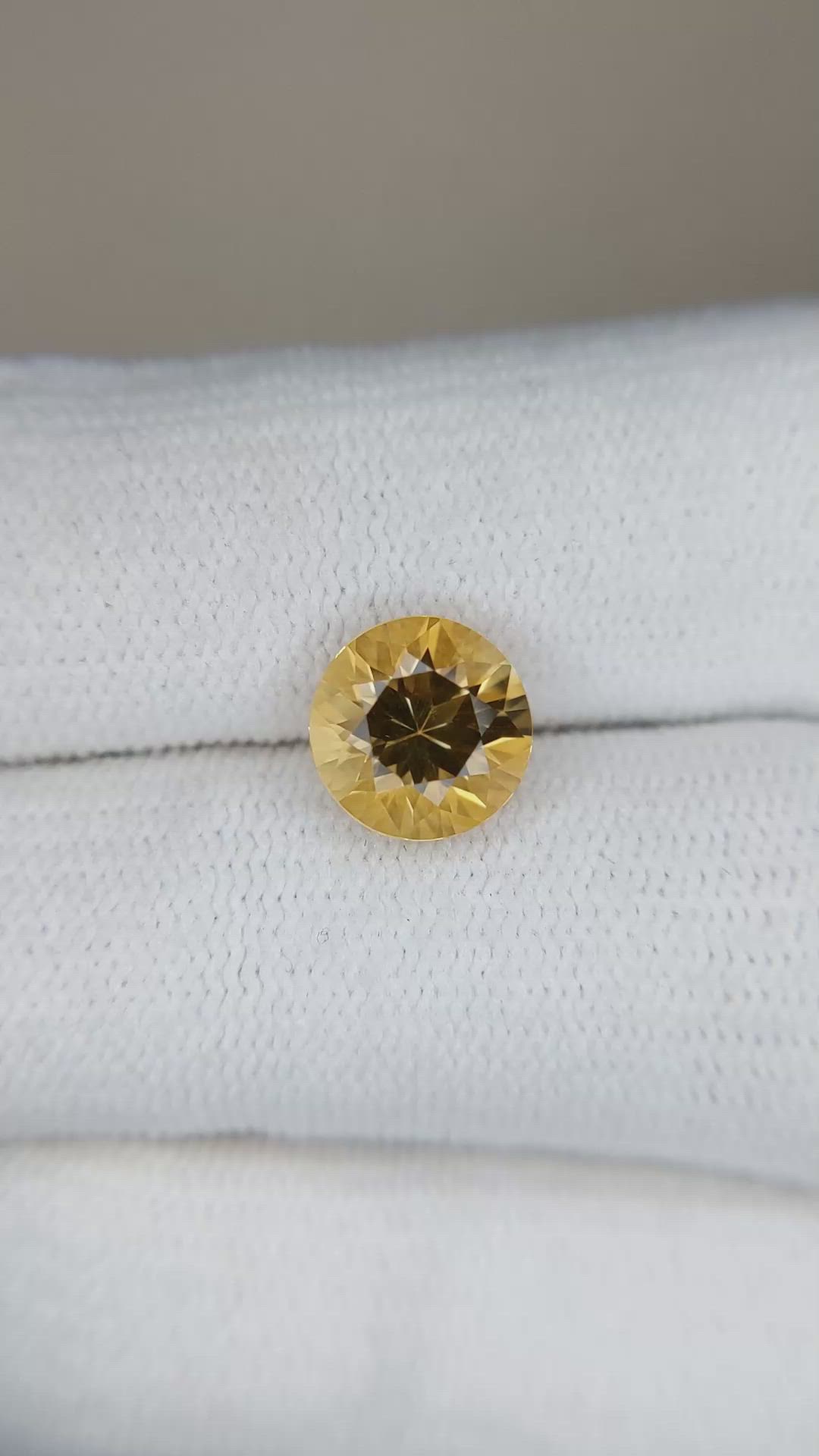 1.75 Ct. Citrine from Brazil Size Video