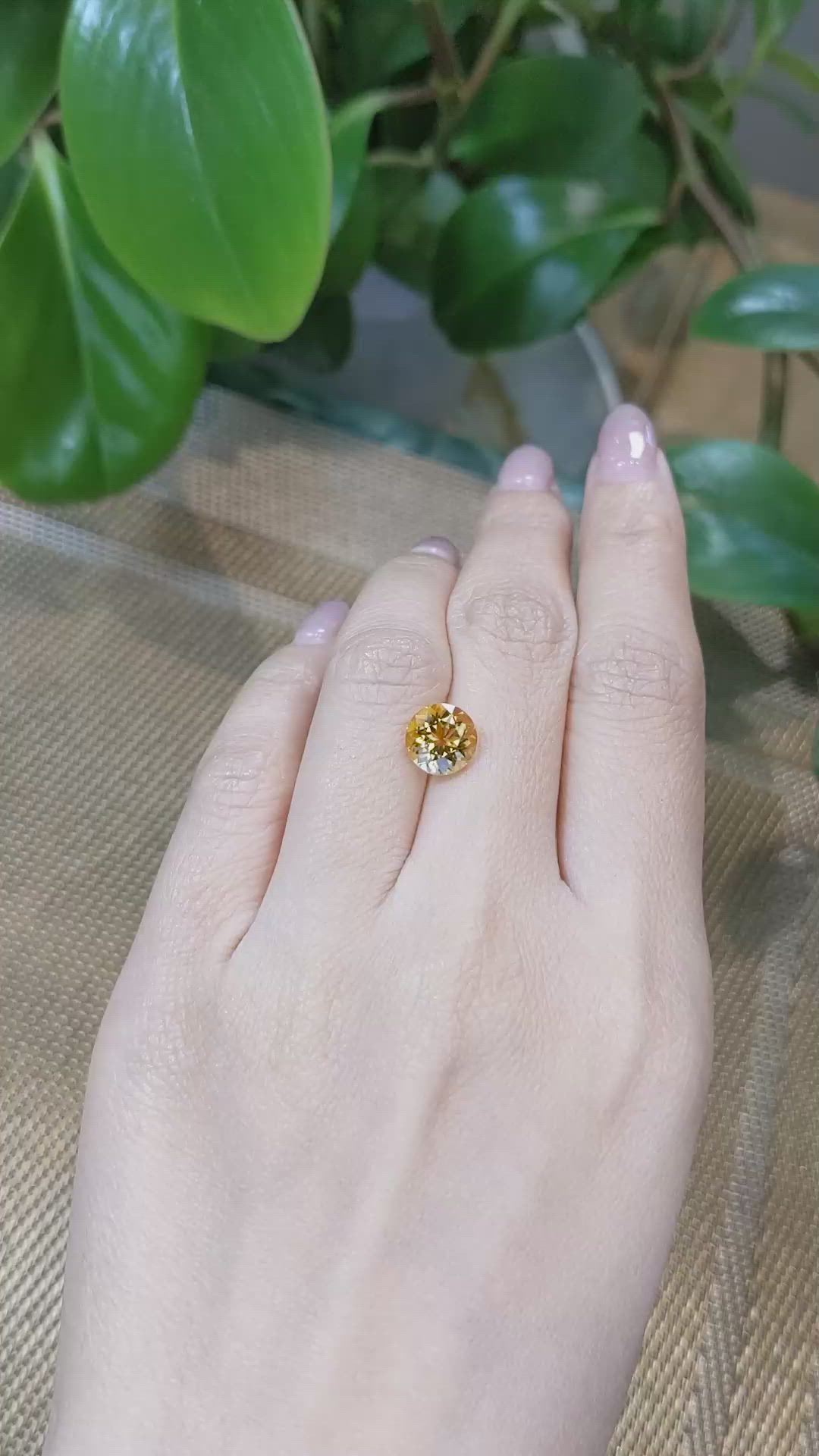 2.20 Ct. Citrine from Brazil Size Video