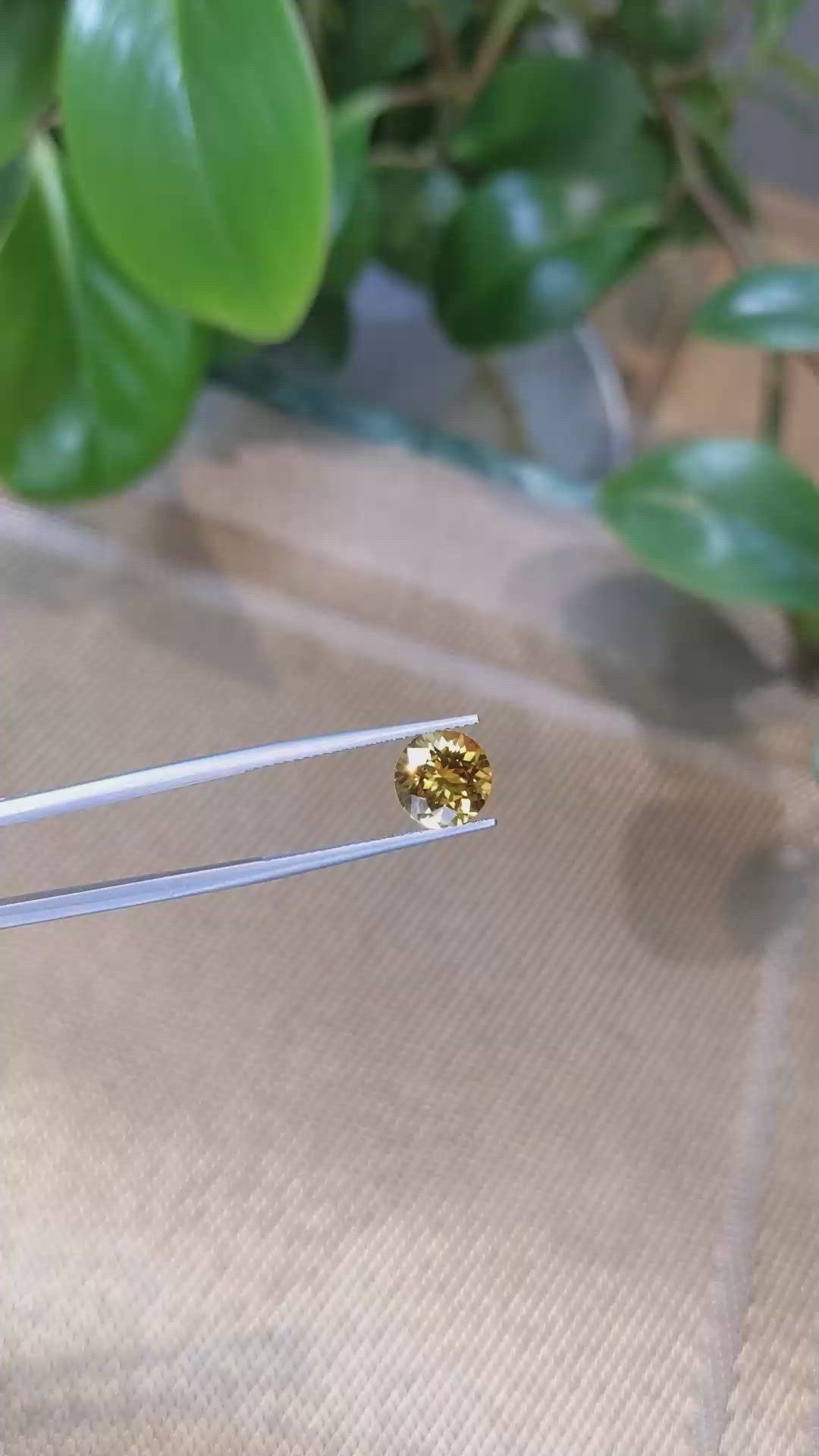 2.20 Ct. Citrine from Brazil Size Video