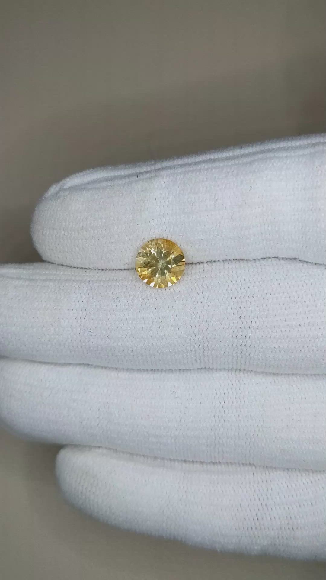 1.64 Ct. Citrine from Brazil Size Video