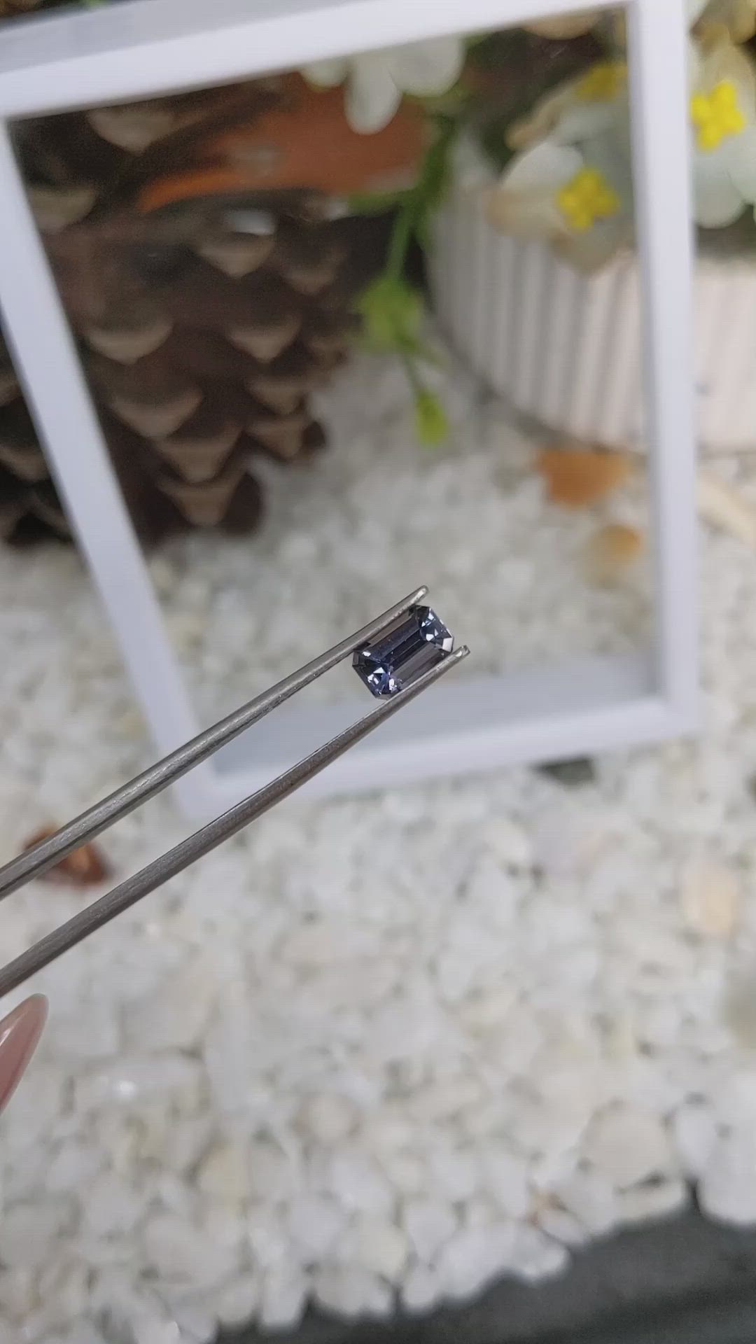 1.11 Ct. Spinel from Ceylon (Sri Lanka) Size Video