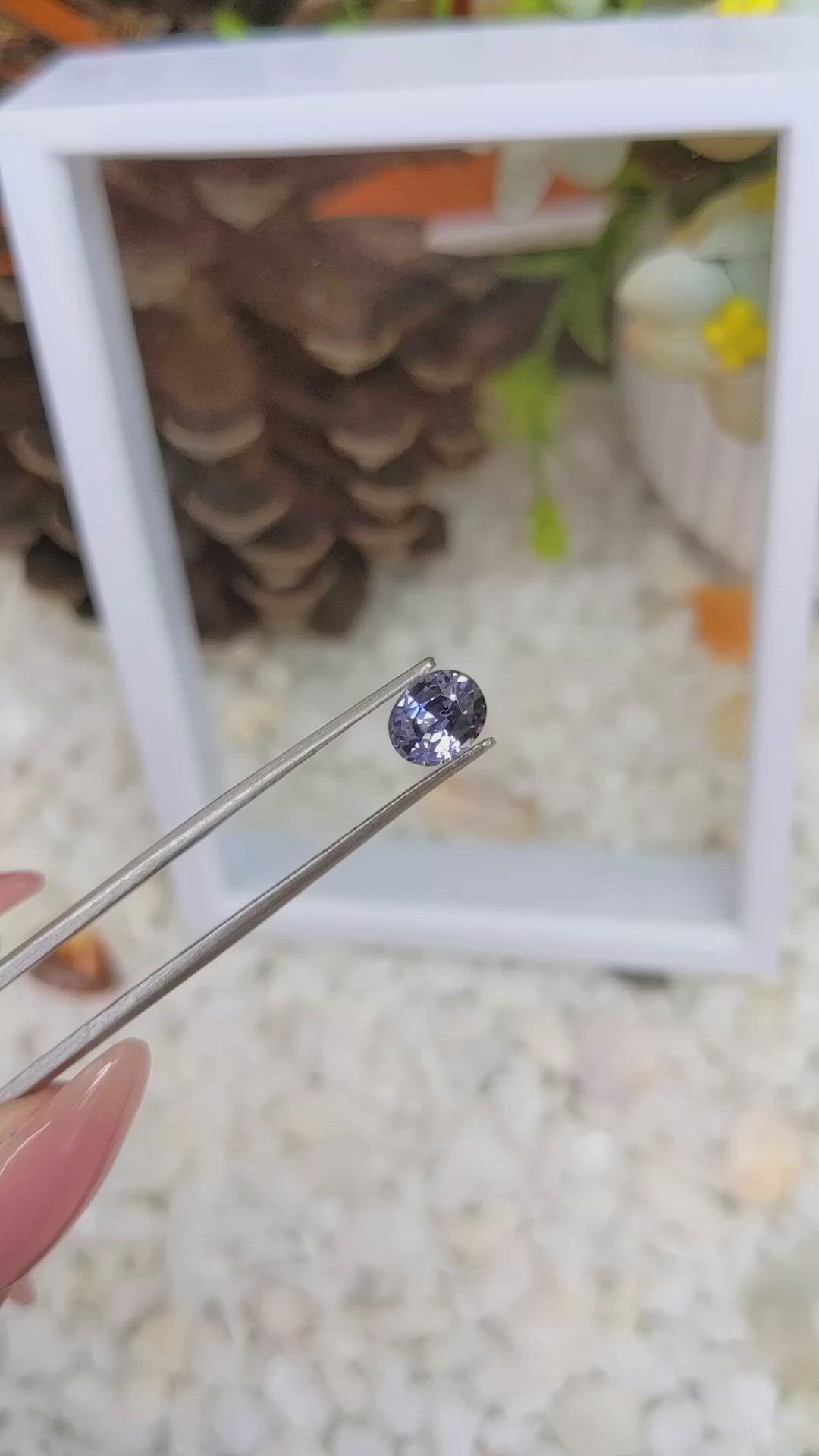 1.11 Ct. Spinel from Ceylon (Sri Lanka) Size Video