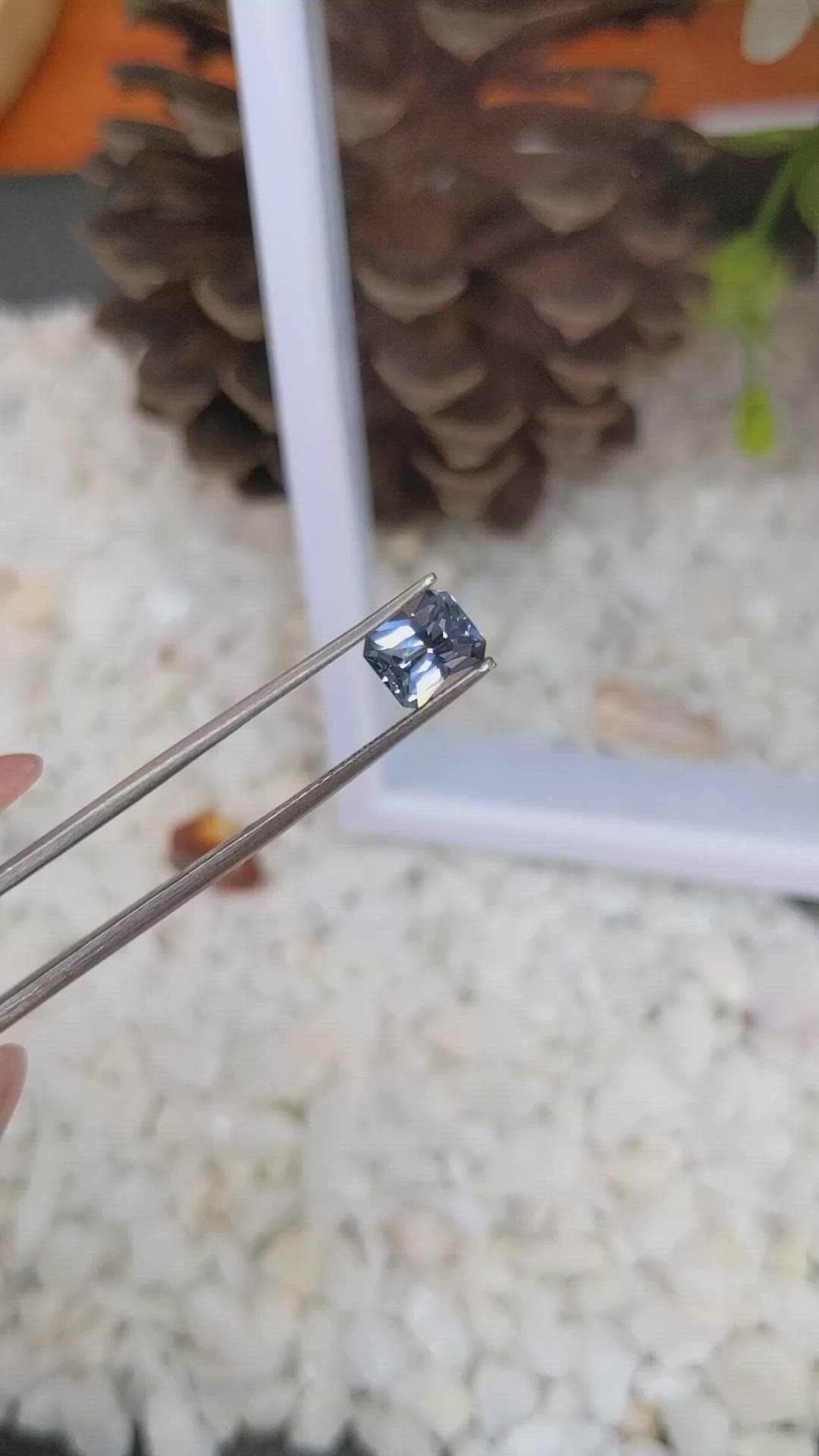 1.35 Ct. Spinel from Ceylon (Sri Lanka) Size Video