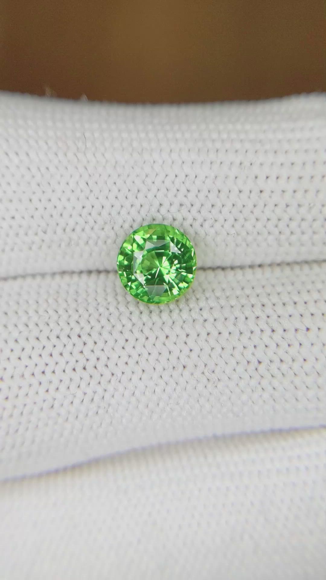 2.03 Ct. Tsavorite Garnet from Tanzania Size Video