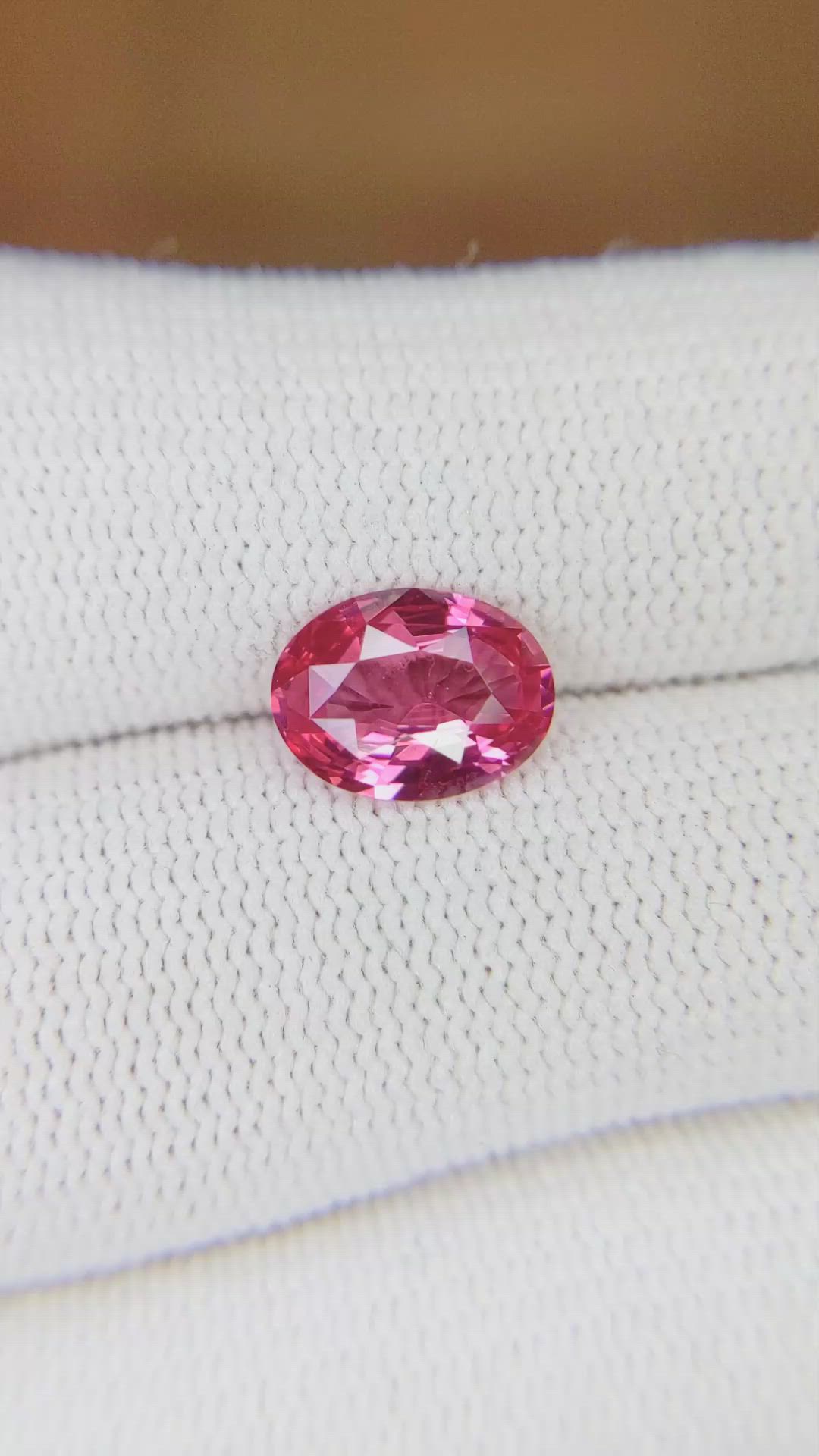2.03 Ct. Spinel from Tanzania Size Video