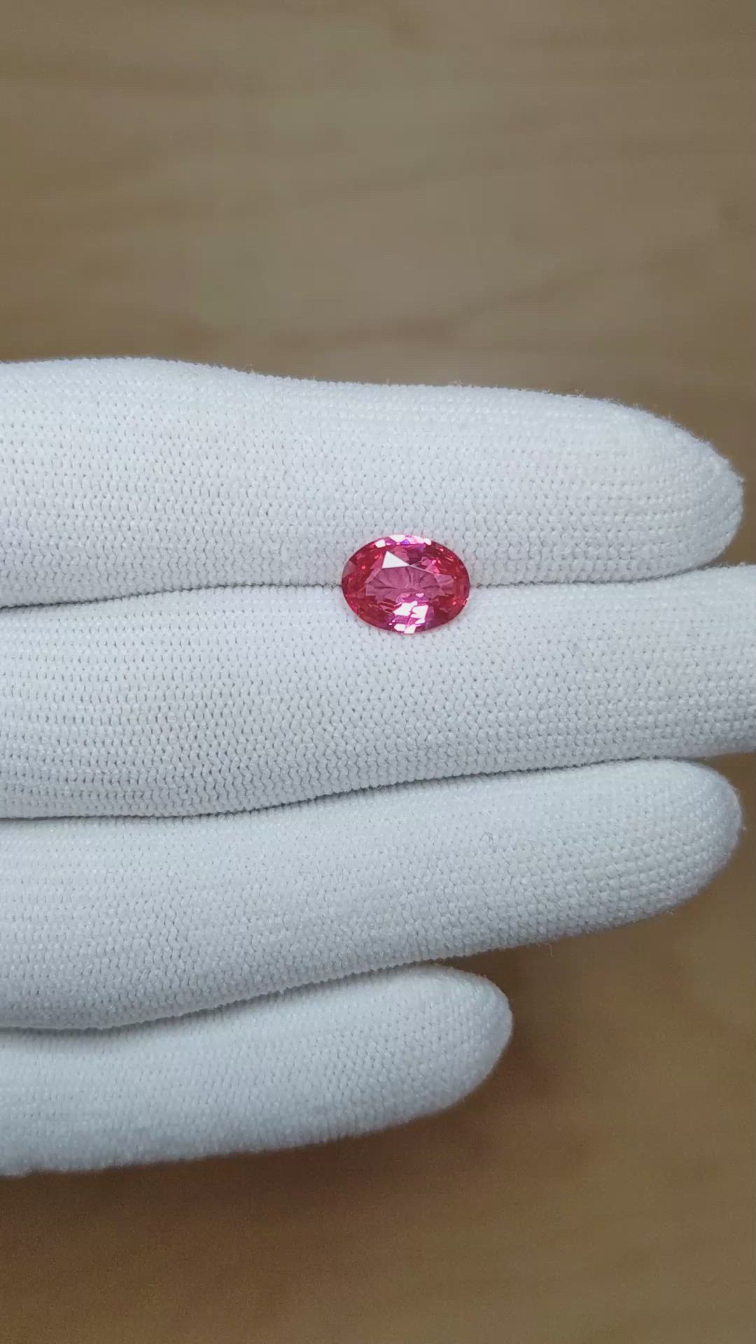 2.03 Ct. Spinel from Tanzania Size Video