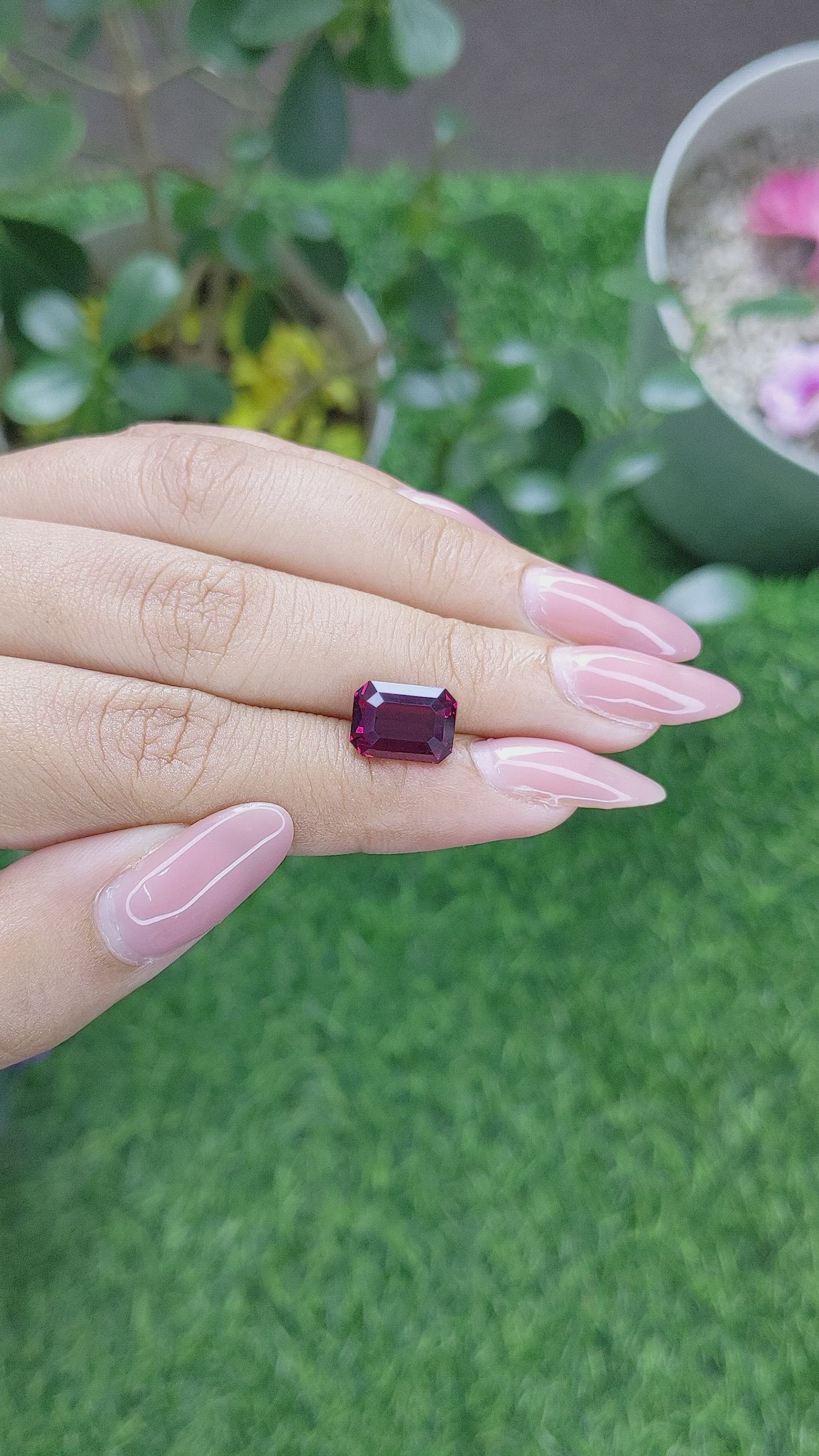 4.78 Ct. Garnet from Tanzania Size Video